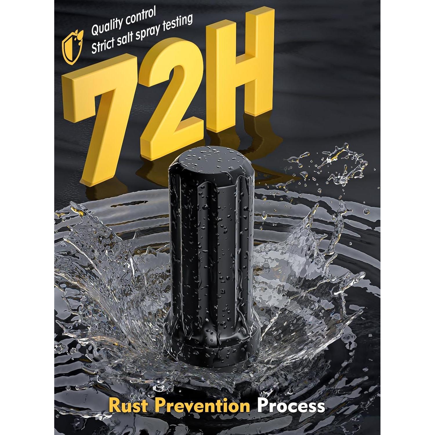 Tuercas de Llantas MIKKUPPA M14x1.5 Negras 32pcs