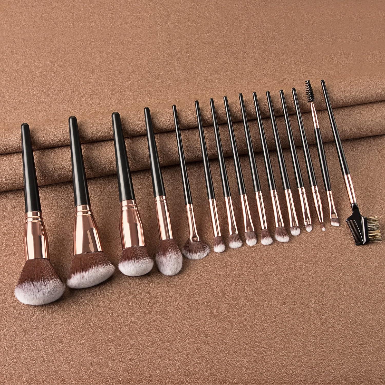 Set de Brochas de Maquillaje SIHIMESOLFVE 23 Piezas con Esponjas