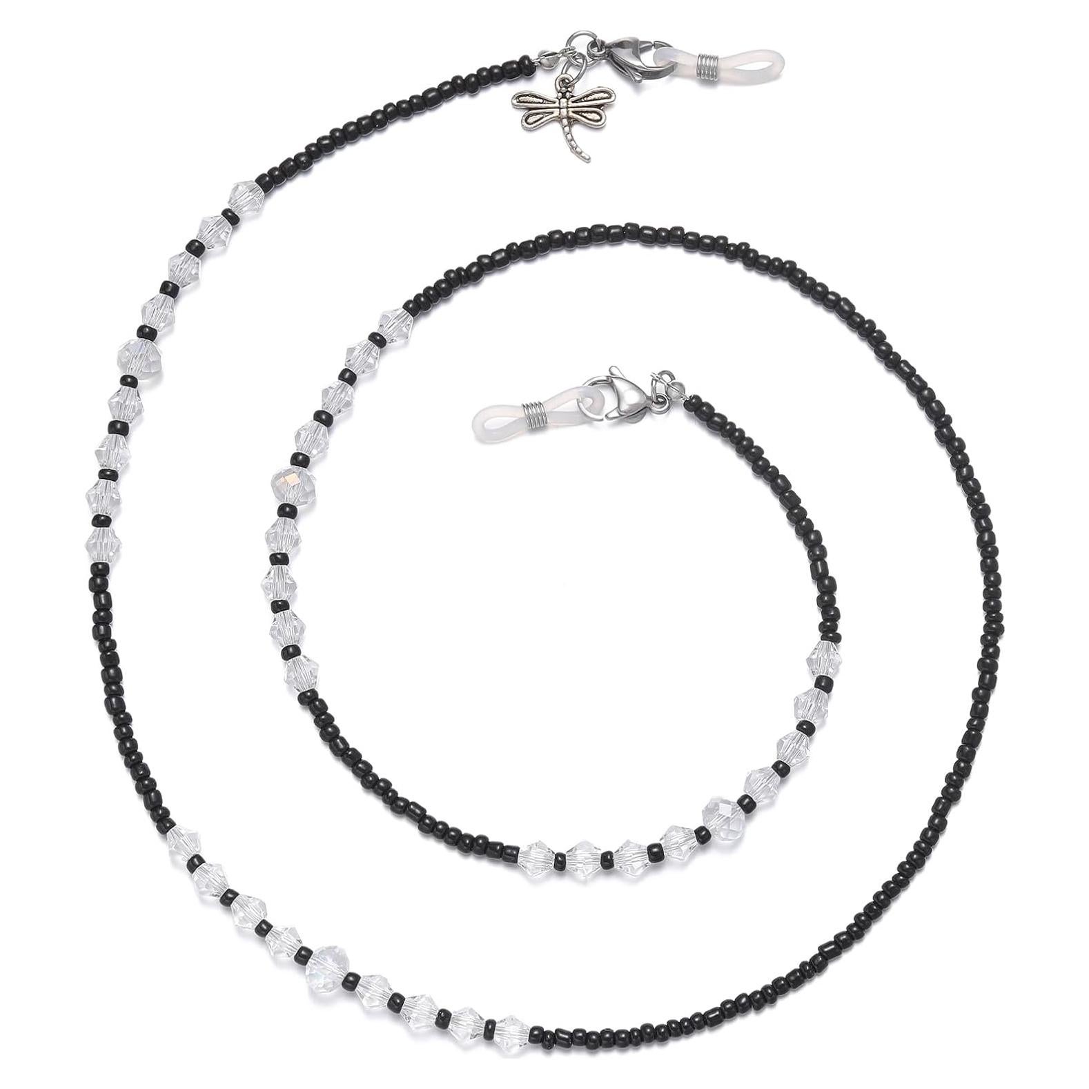 Cadena de Gafas YN02 con Perlas y Cristales para Mujeres