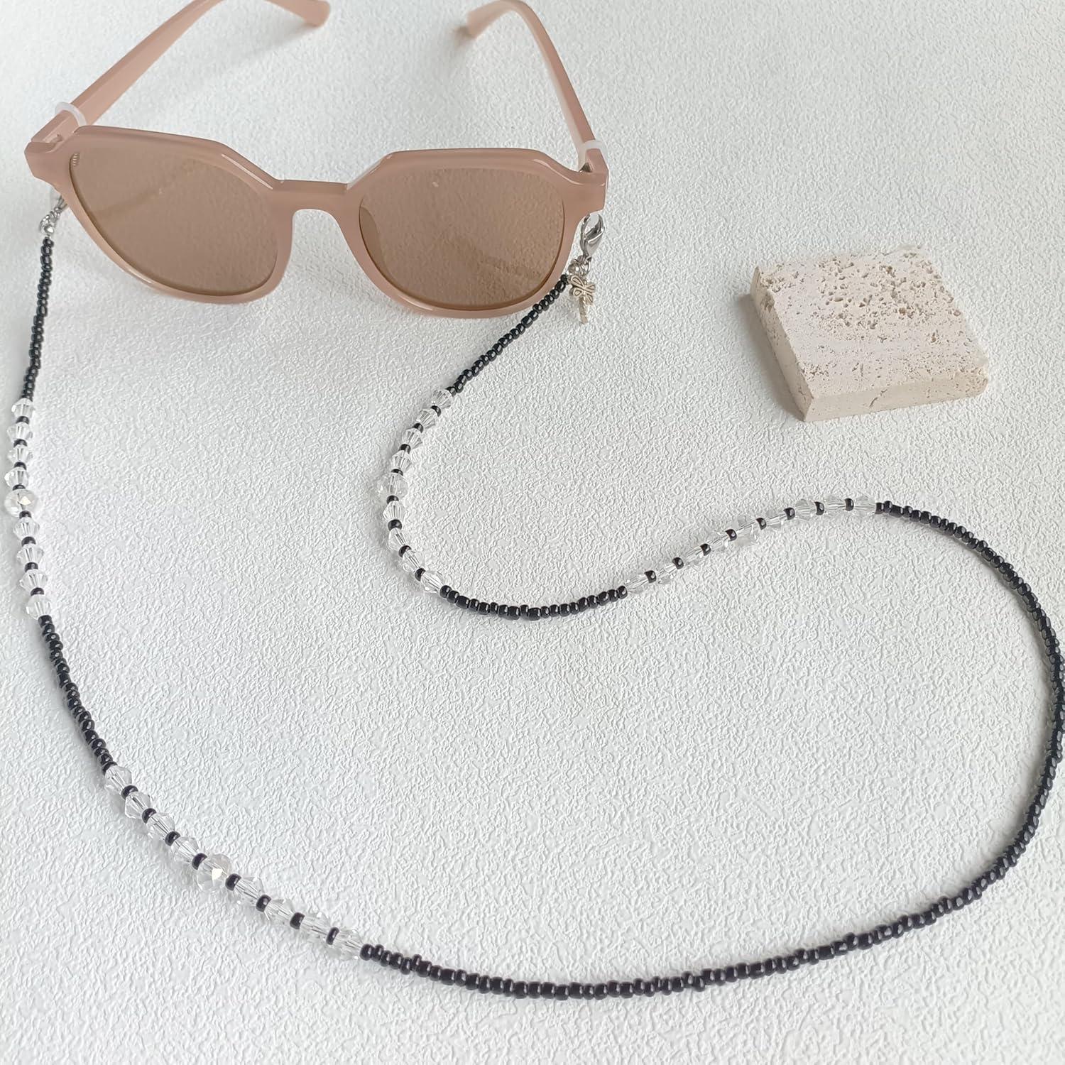 Cadena de Gafas YN02 con Perlas y Cristales para Mujeres