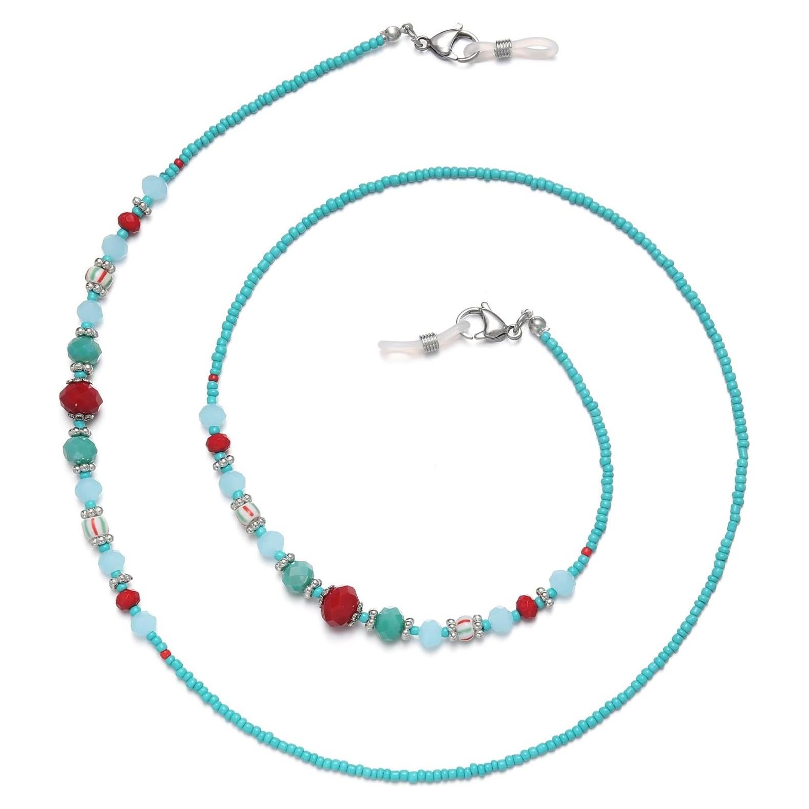 Cadena de Gafas Mujer YN02 con Perlas y Cristales