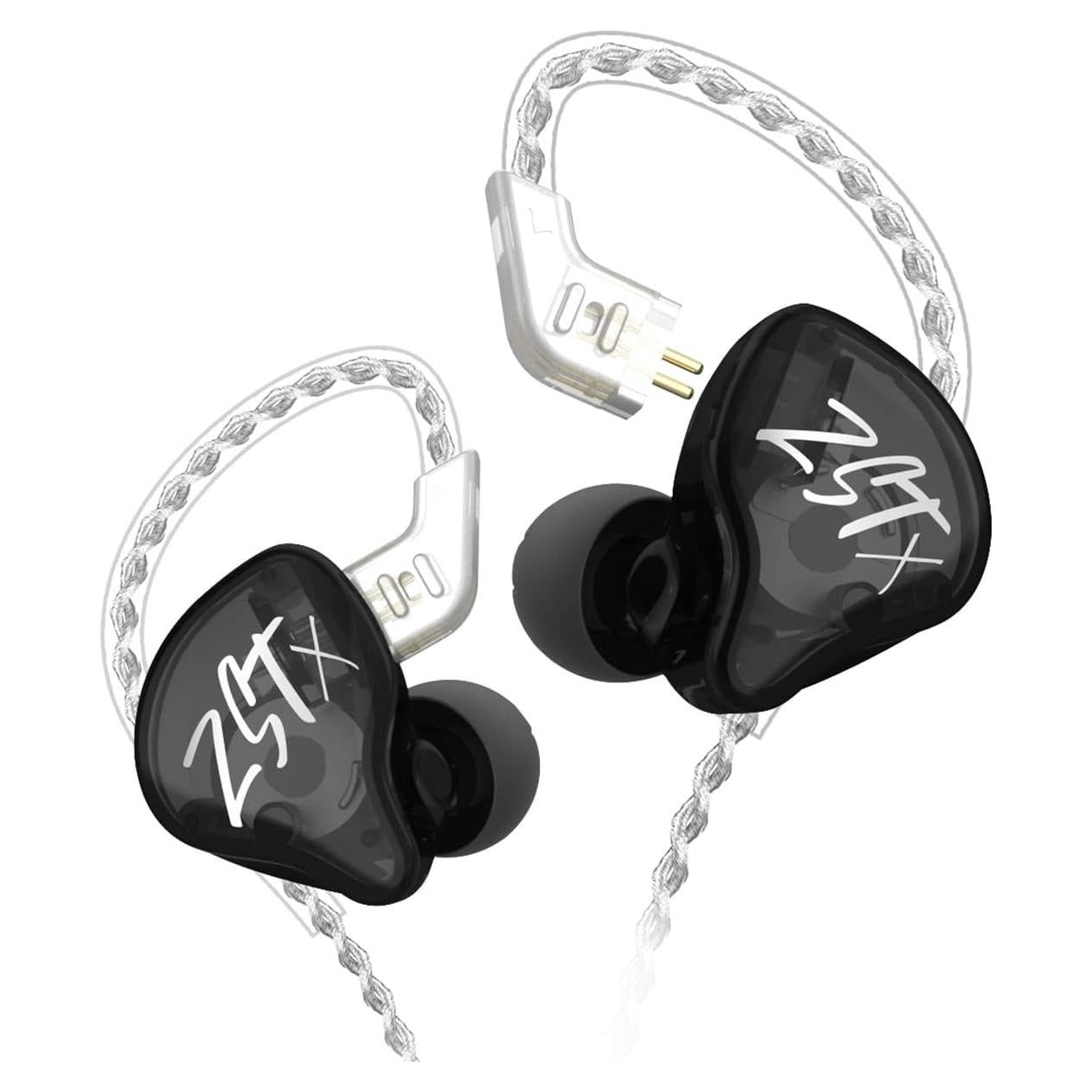 Auriculares KZ ZST X In-Ear HiFi Estéreo 1BA+1DD Negro