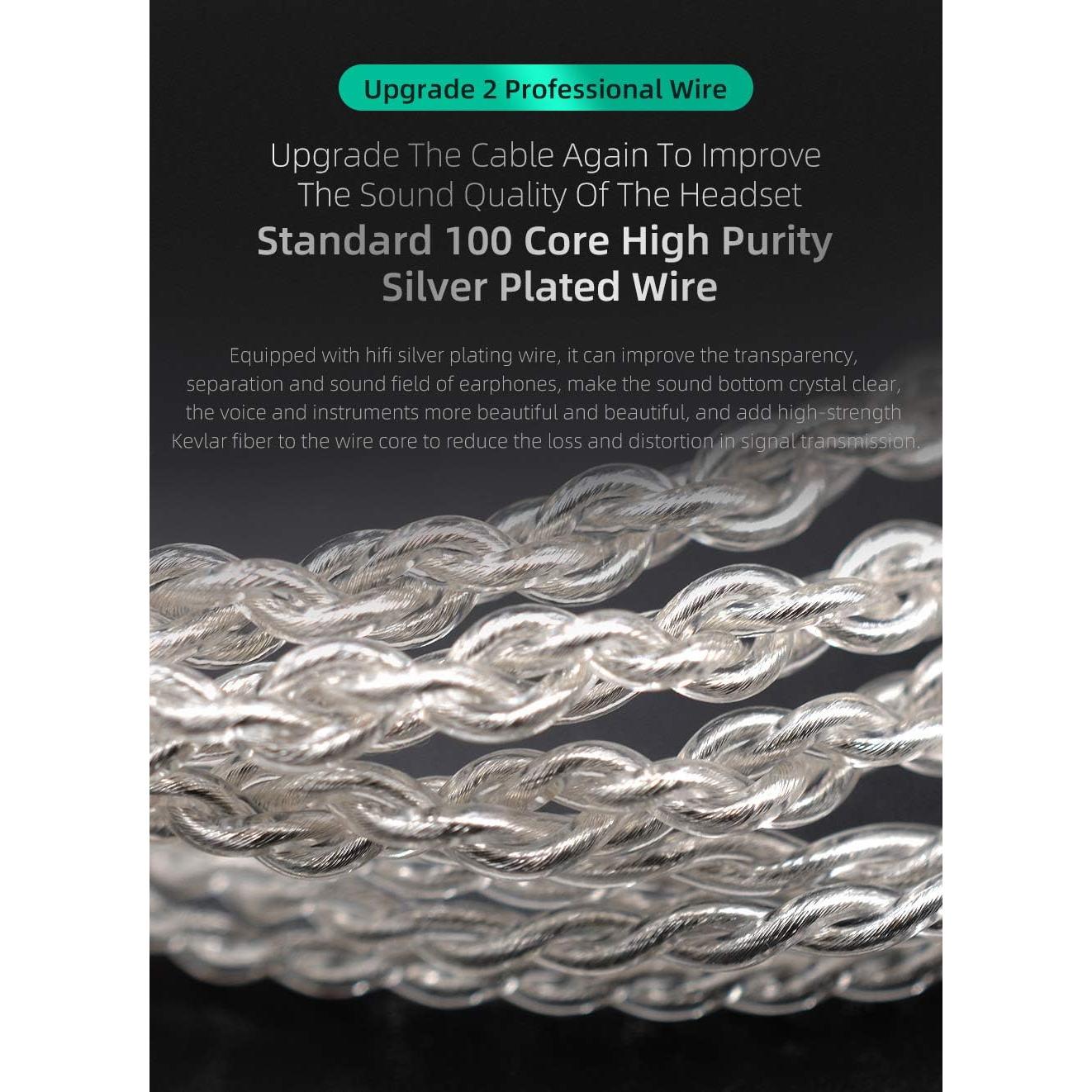 Auriculares KZ ZST X In-Ear HiFi Estéreo 1BA+1DD Negro