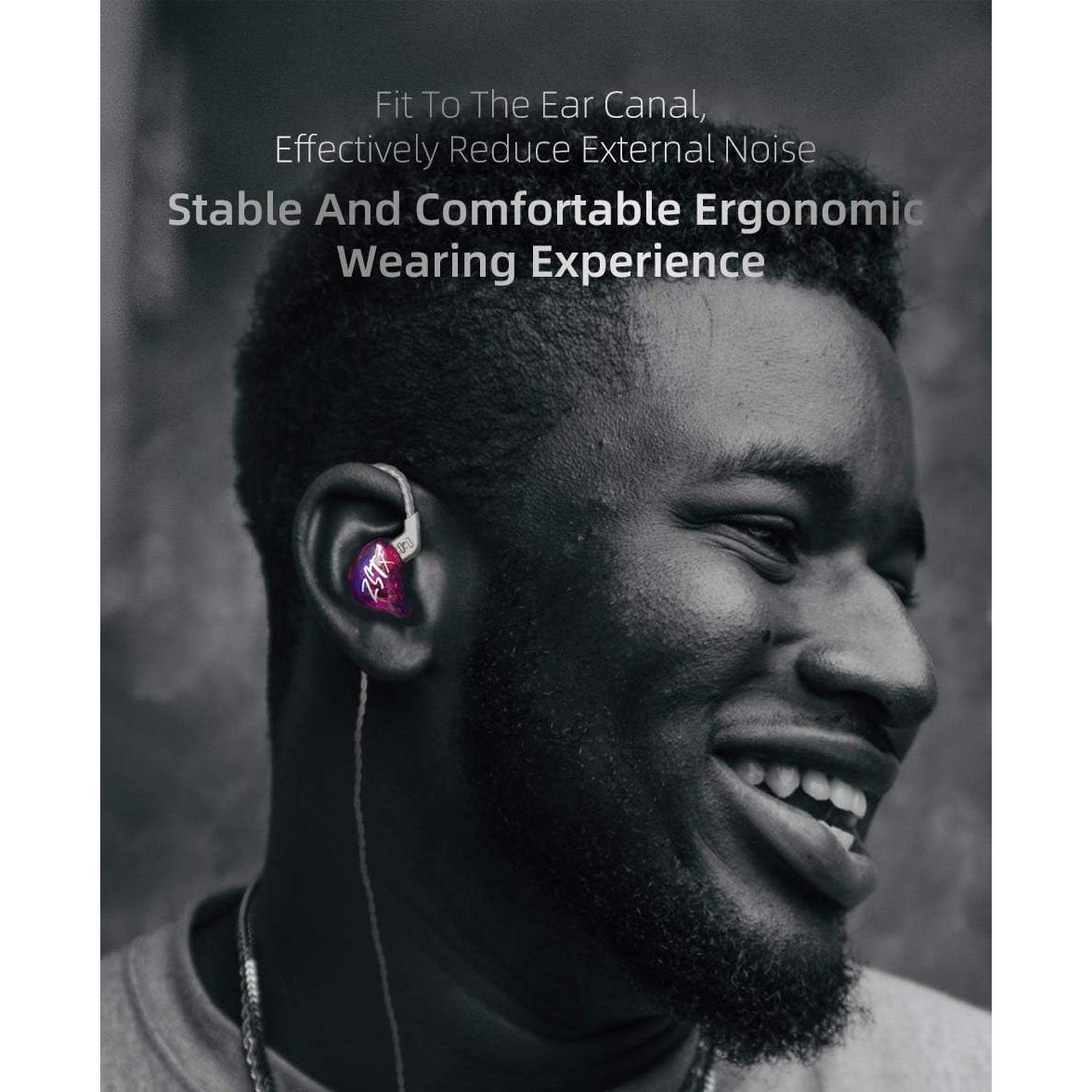 Auriculares KZ ZST X In-Ear HiFi Estéreo 1BA+1DD Negro