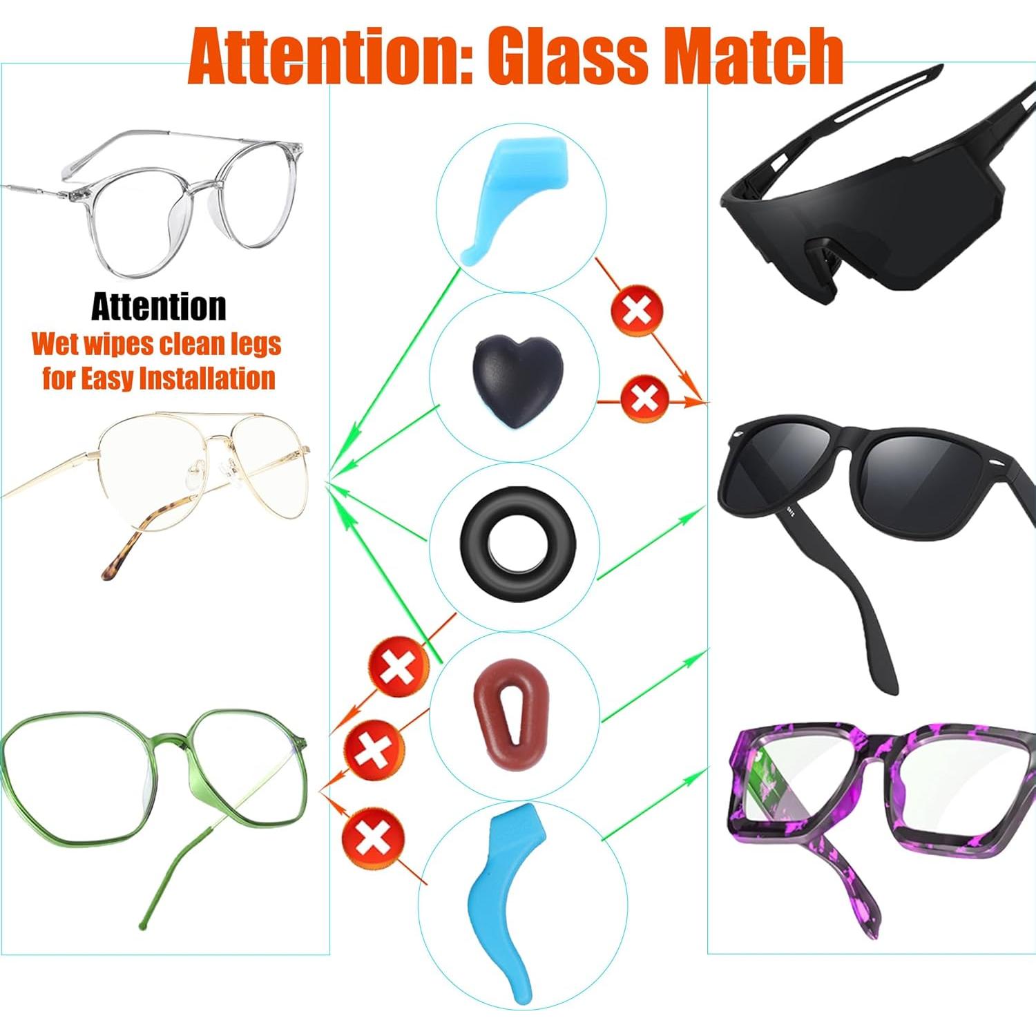 Ganchos para Gafas AURAADORN Silicona Antideslizantes