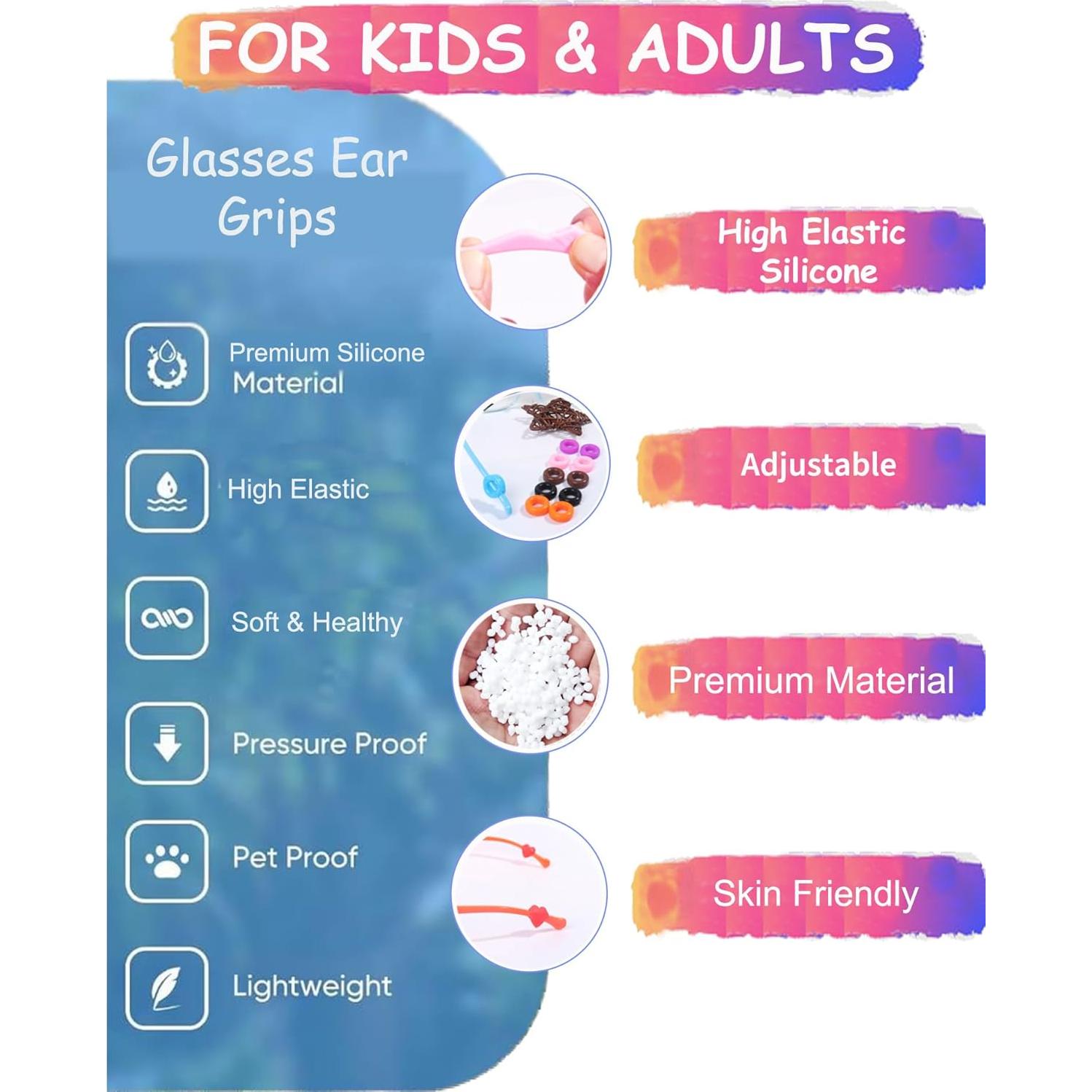 Ganchos para Gafas AURAADORN Silicona Antideslizantes