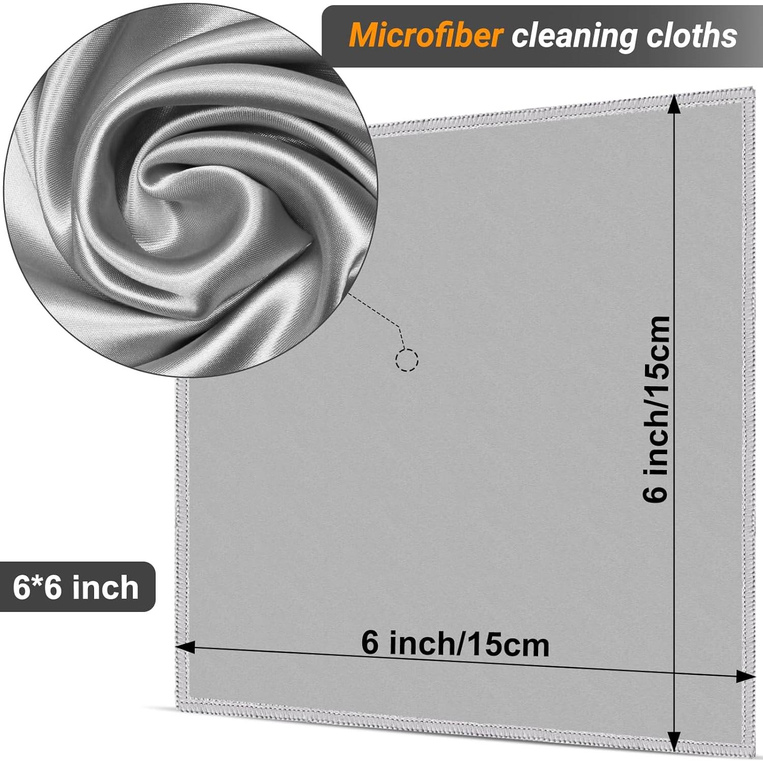 Kit de limpieza de gafas VRHGL, 4 paños microfibra 15x15cm