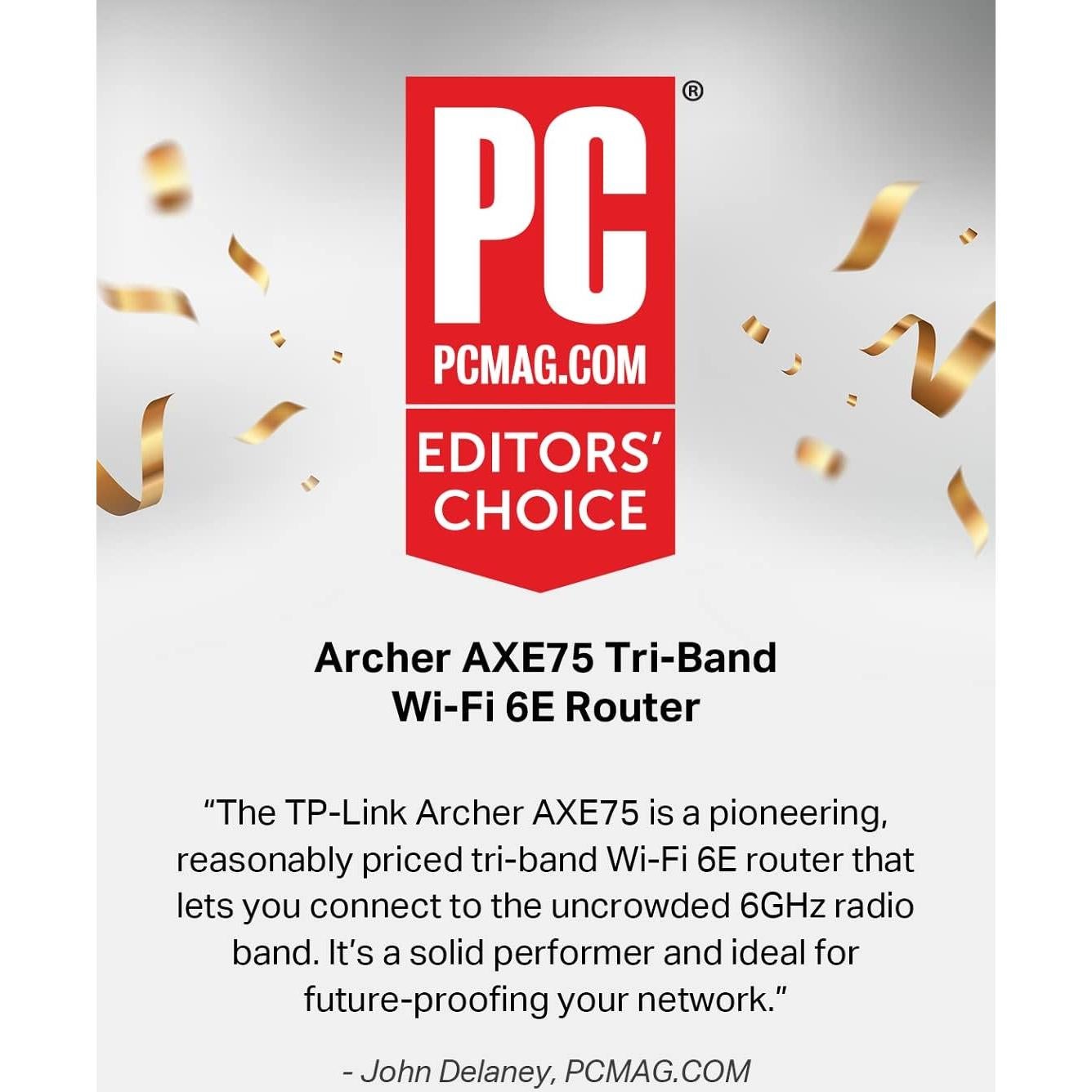 Router TP-Link AXE5400 Tri-Banda WiFi 6E Archer AXE75