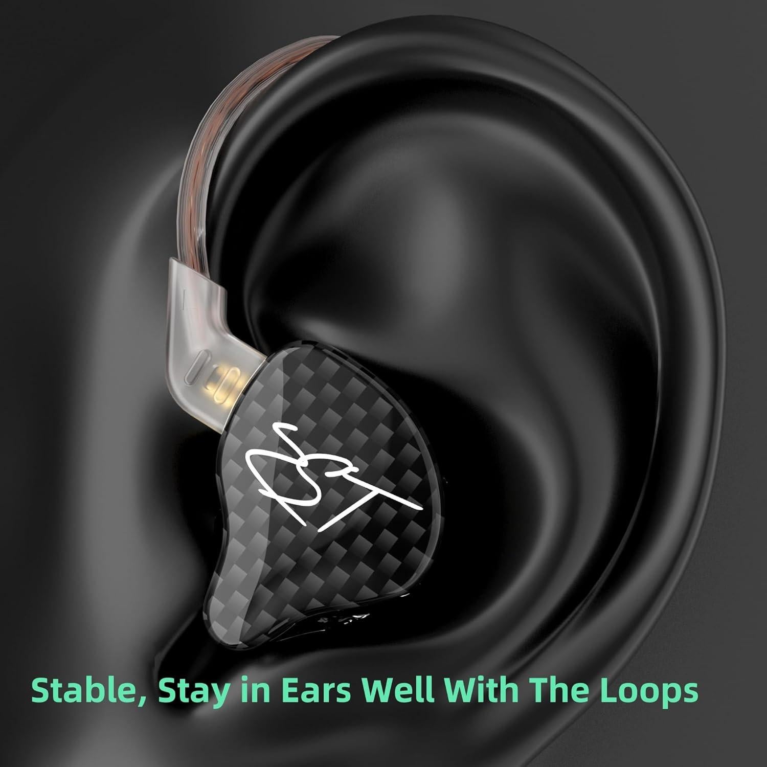 Auriculares Yinyoo KZ ZST HiFi 1BA+1DD con Cable - Sin Mic