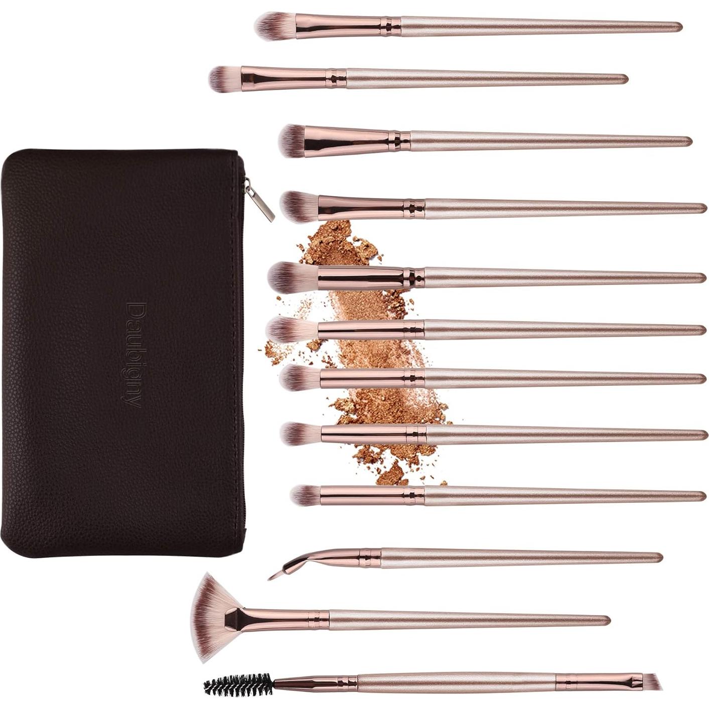 Set de Pinceles de Maquillaje Daubigny 12 PCS para Ojos