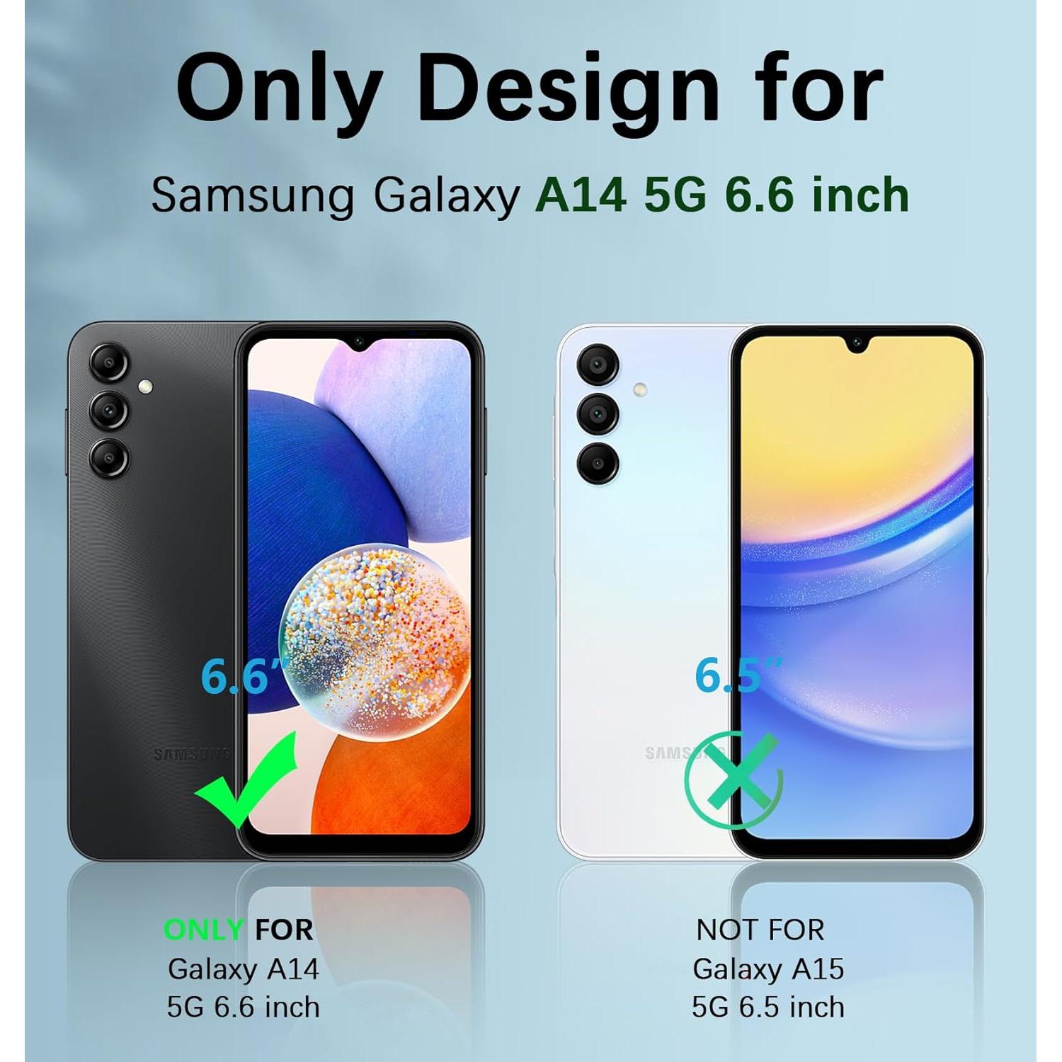 Funda FNTCASE para Samsung Galaxy A14 5G - Silicona Azul