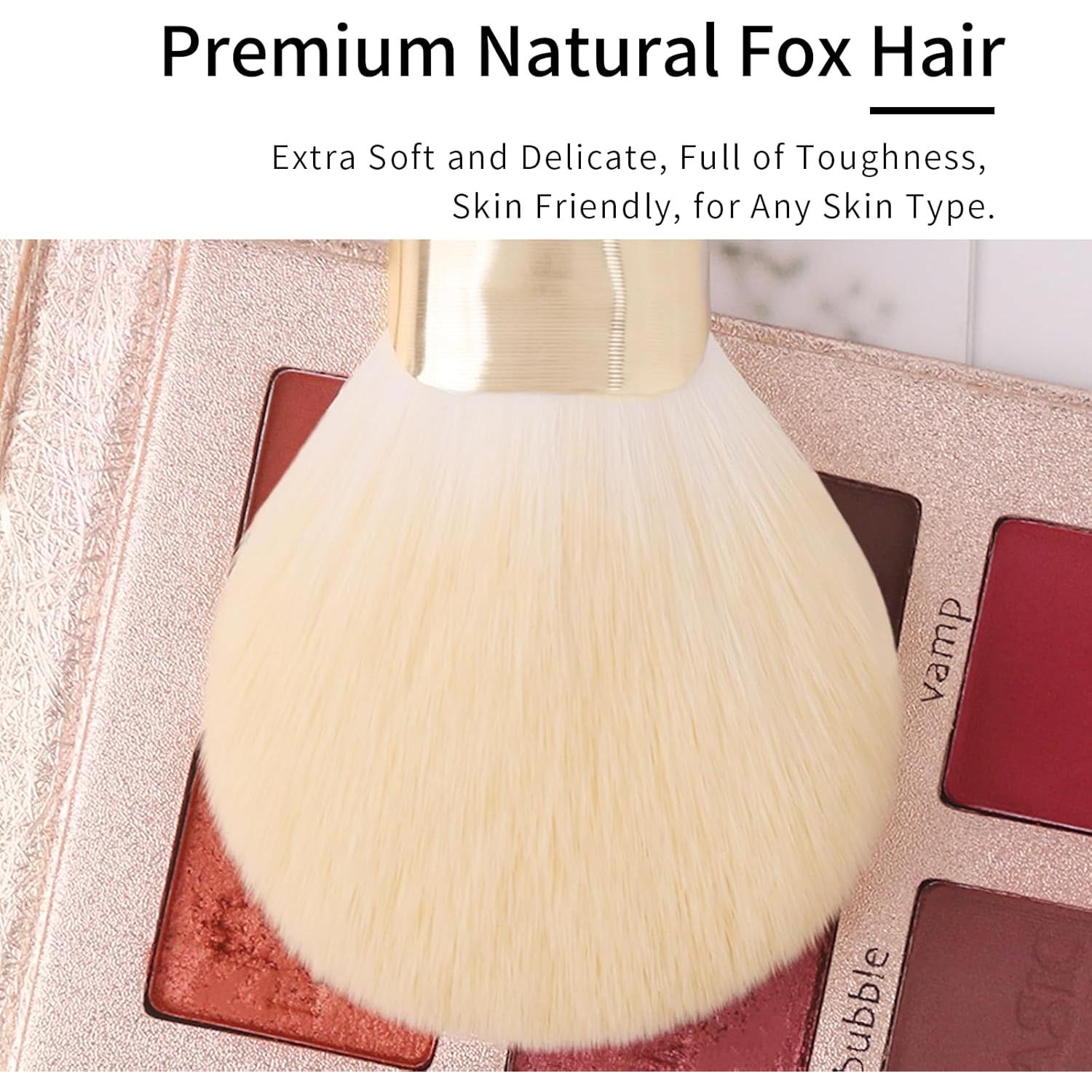 Juego de Brochas de Maquillaje ENZO KEN 9 Piezas Doradas