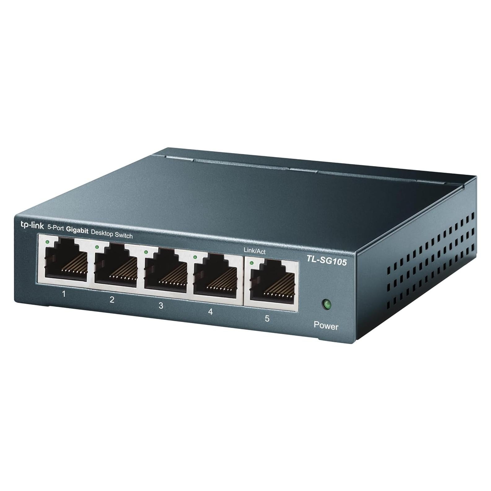 Interruptor Ethernet TP-Link TL-SG105 5 Puertos Gigabit