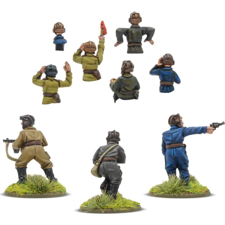 Warlord Games Mortero Medio Fallschirmjager 28 mm Figuras