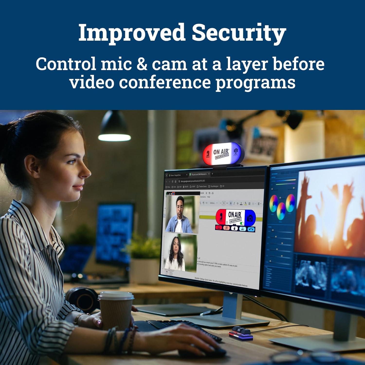 MuteKit On Air Warning Botón Silencio USB Tipo-C