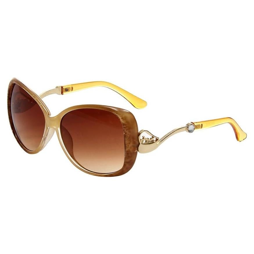 Gafas de sol vintage Huashi para mujeres UV400 estilo retro