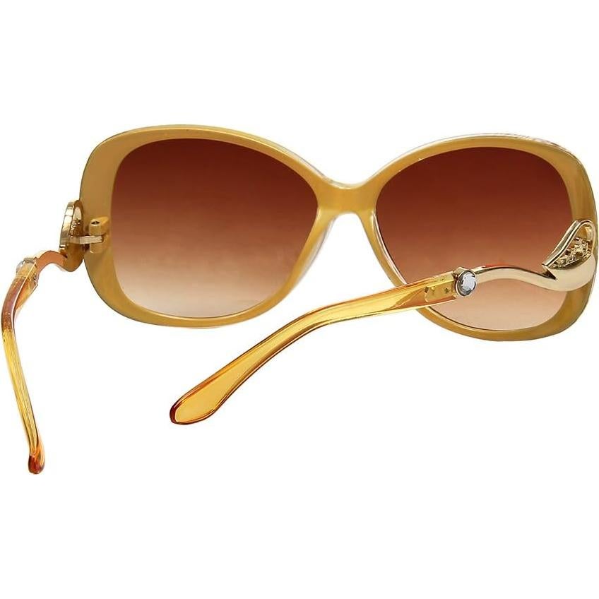 Gafas de sol vintage Huashi para mujeres UV400 estilo retro