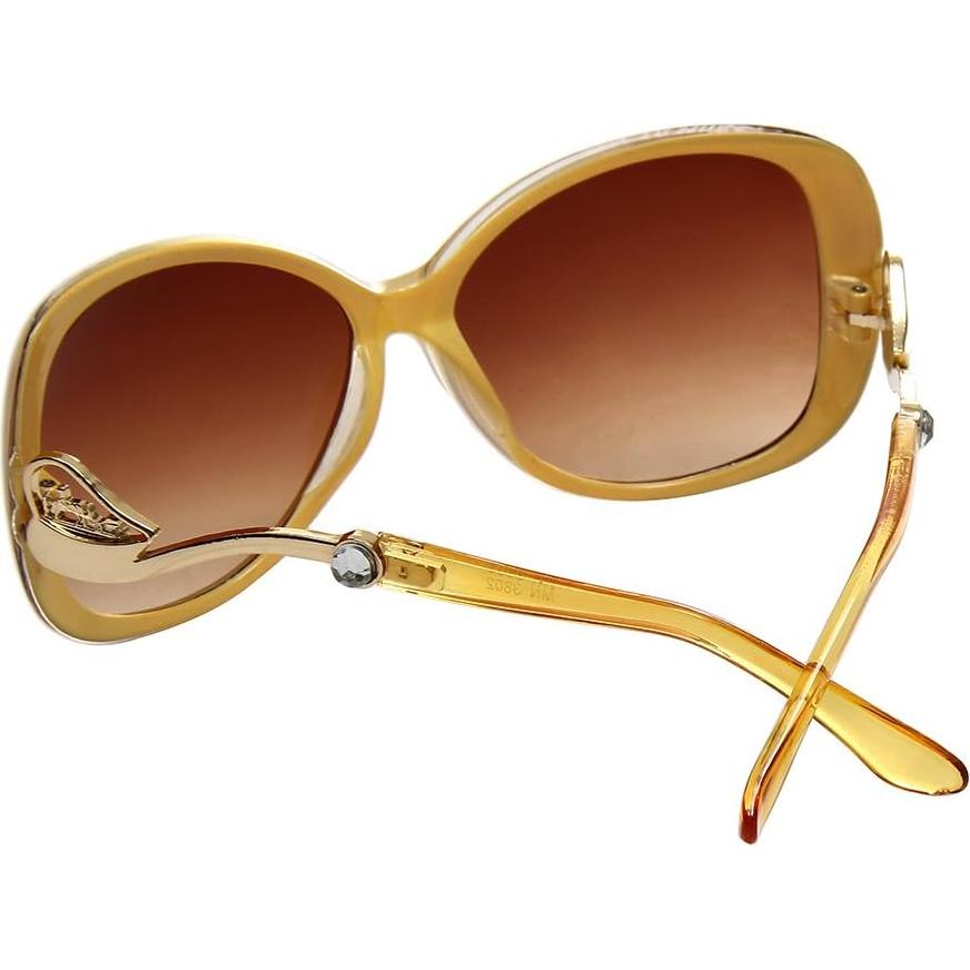Gafas de sol vintage Huashi para mujeres UV400 estilo retro