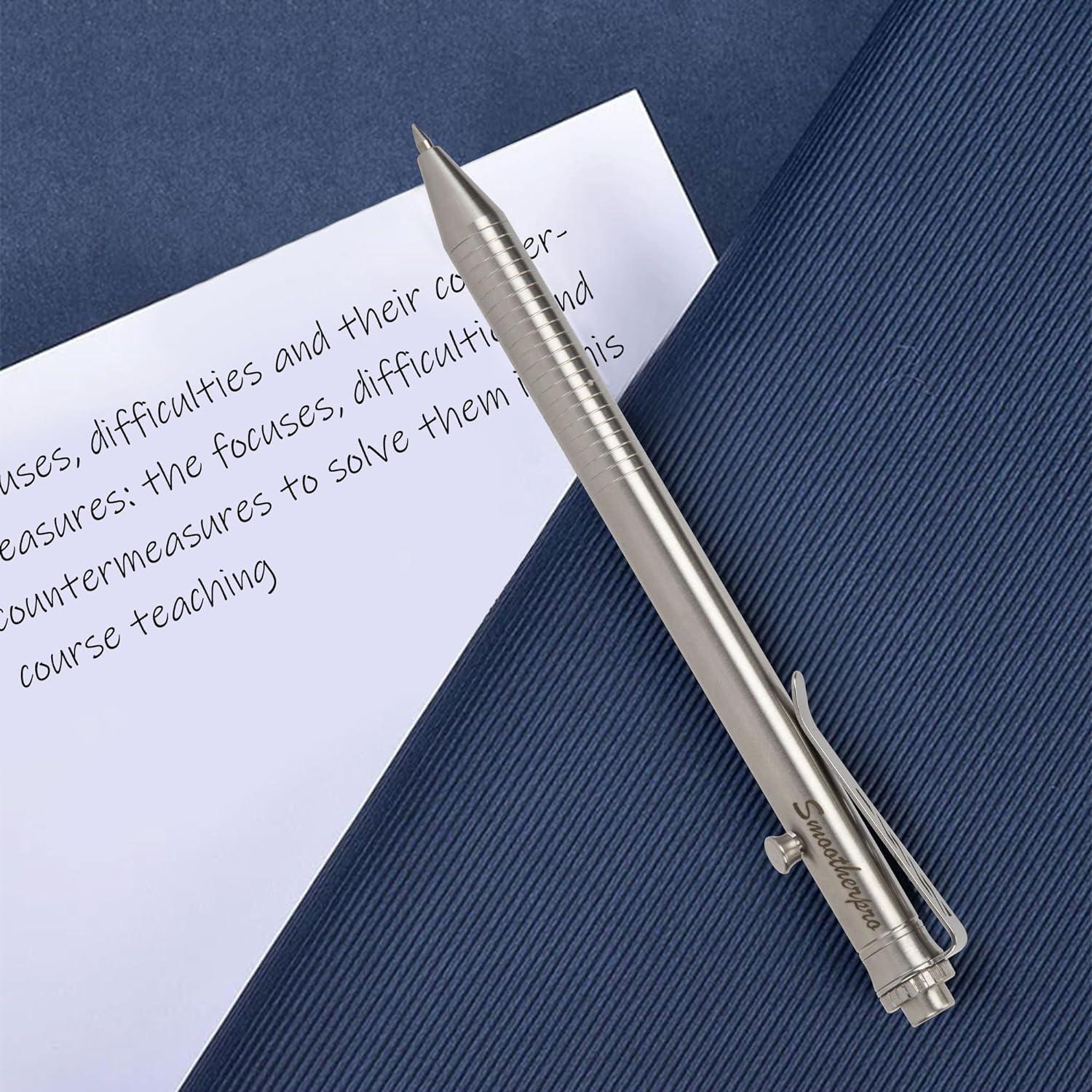 Bolígrafo Smootherpro Acero Inoxidable Retráctil 0.5mm