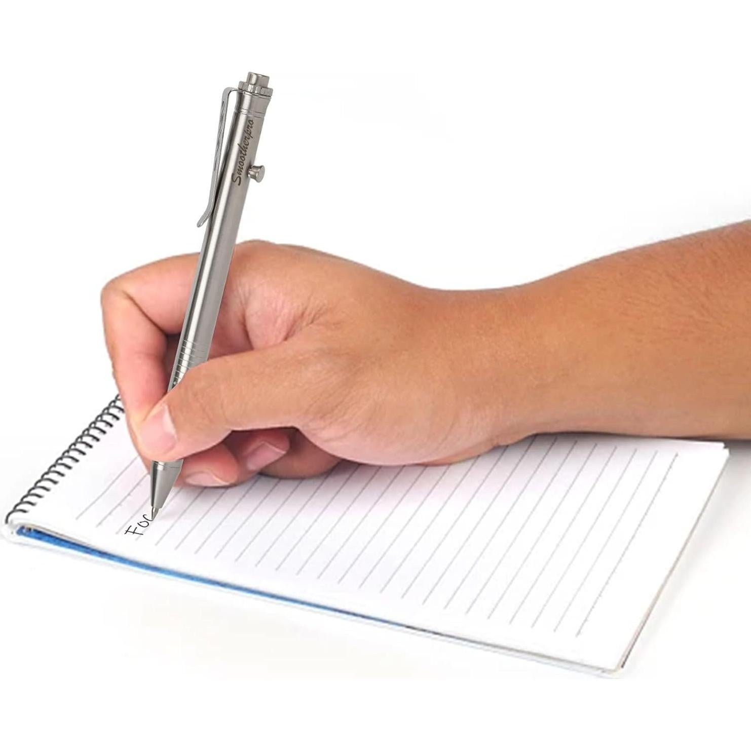 Bolígrafo Smootherpro Acero Inoxidable Retráctil 0.5mm