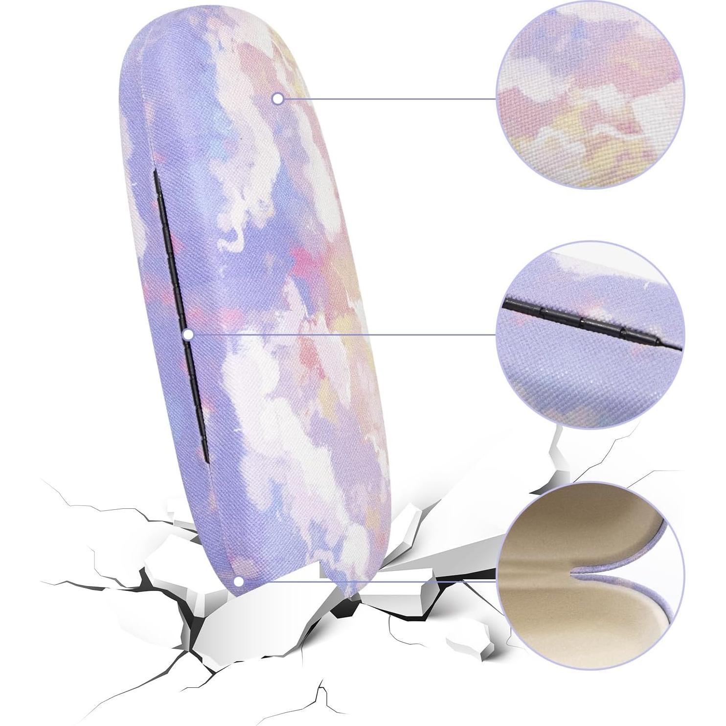 Paquete de 3 Estuches Duros para Gafas de Lino - Mujeres