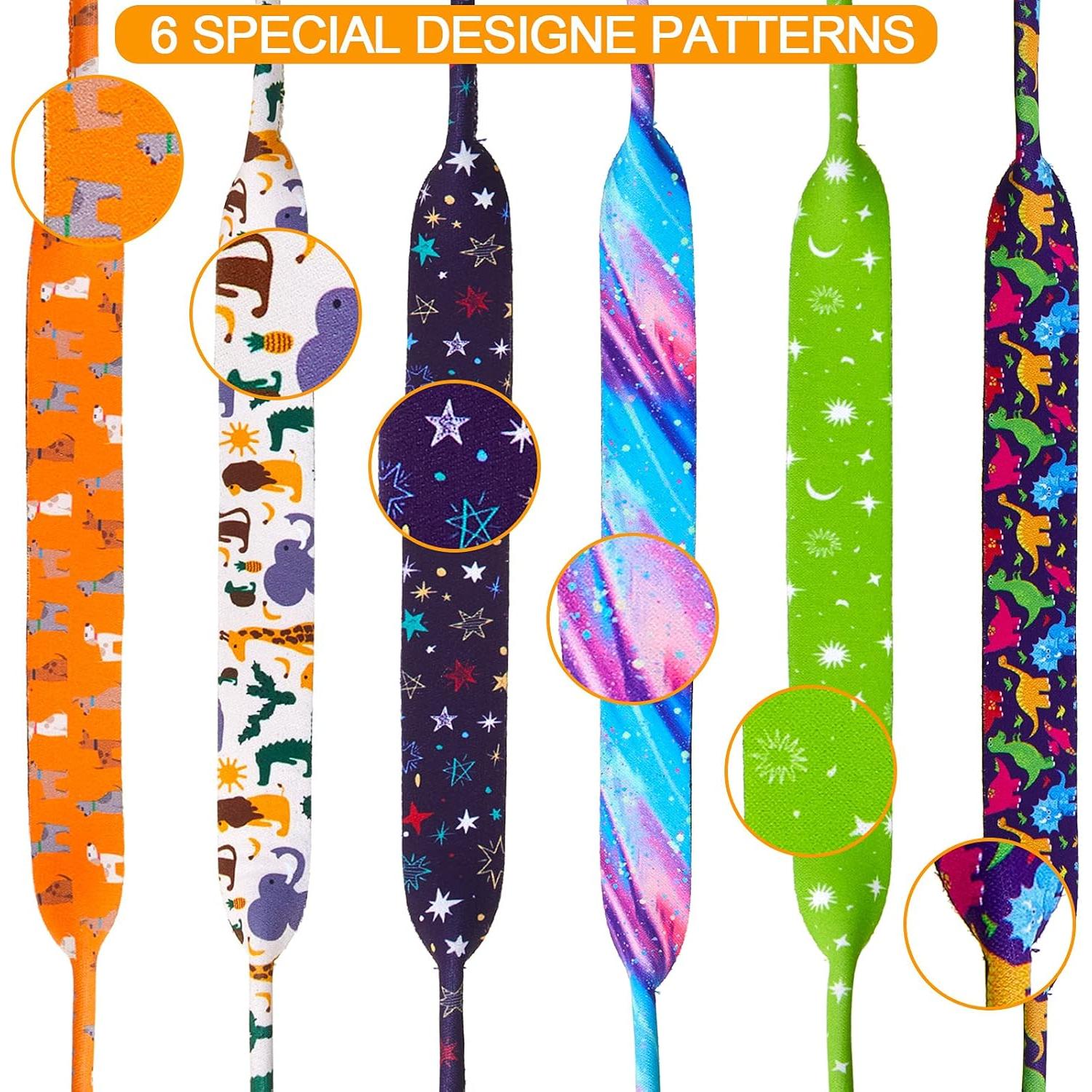 Correa para Gafas Niños Weewooday 6 Piezas Antideslizante