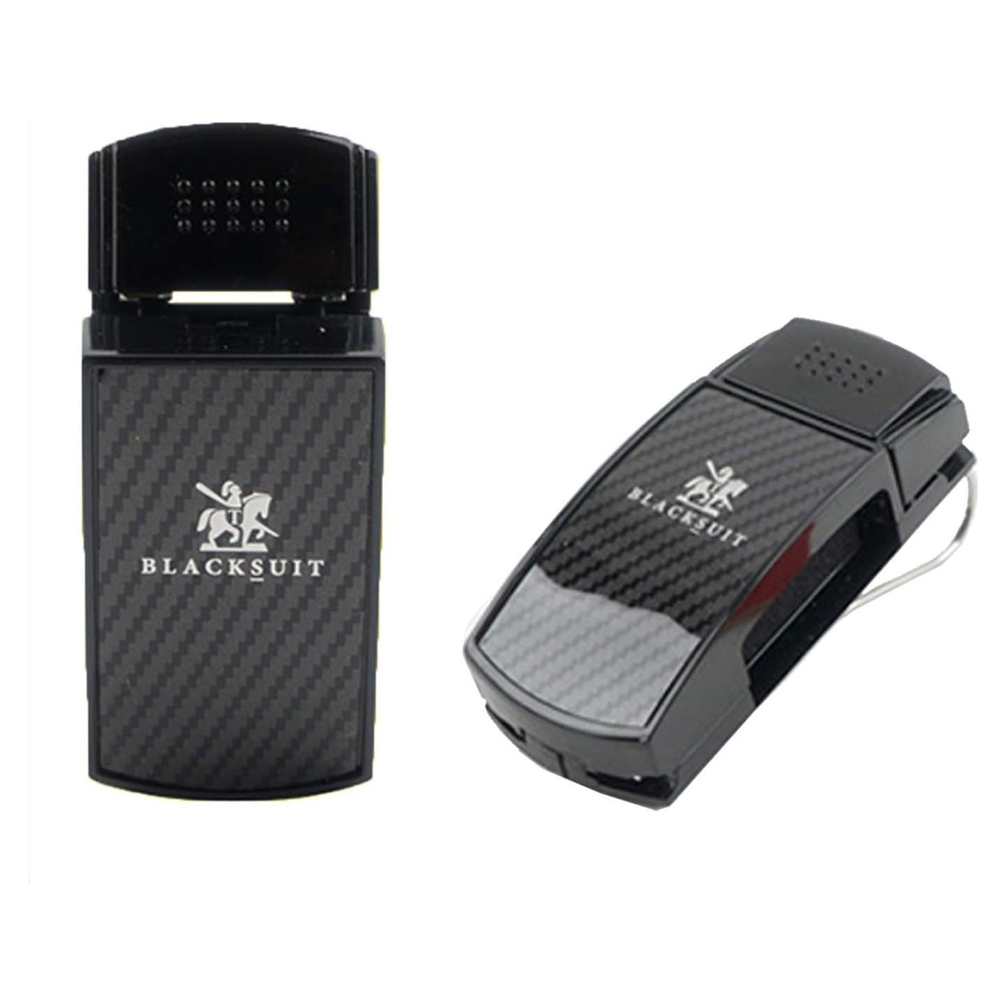 Clip de Gafas de Sol Blacksuit Carbono Real para Vehículos