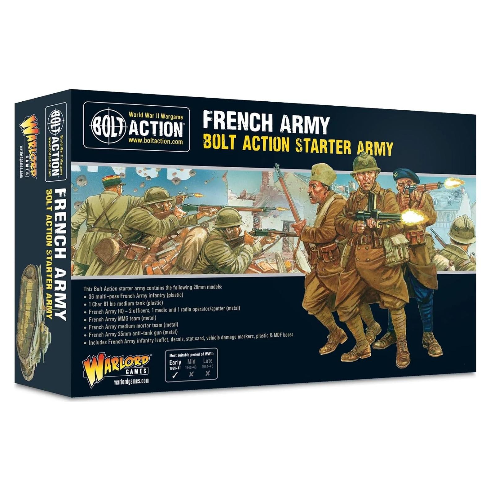 Ejército Francés Bolt Action 1:56 - Miniaturas Pintables 28 mm