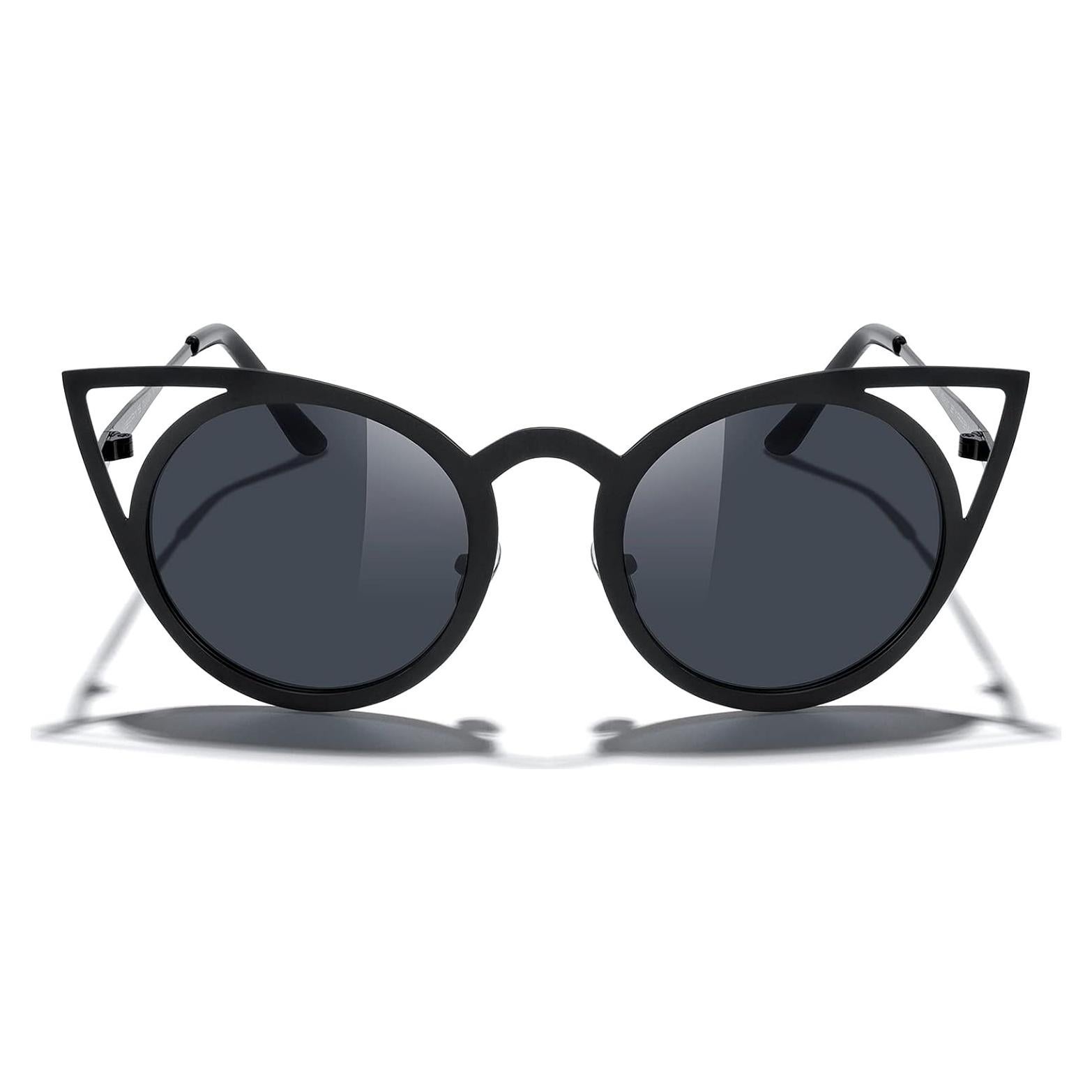 Gafas de sol redondas MERRY'S de metal con lente espejo