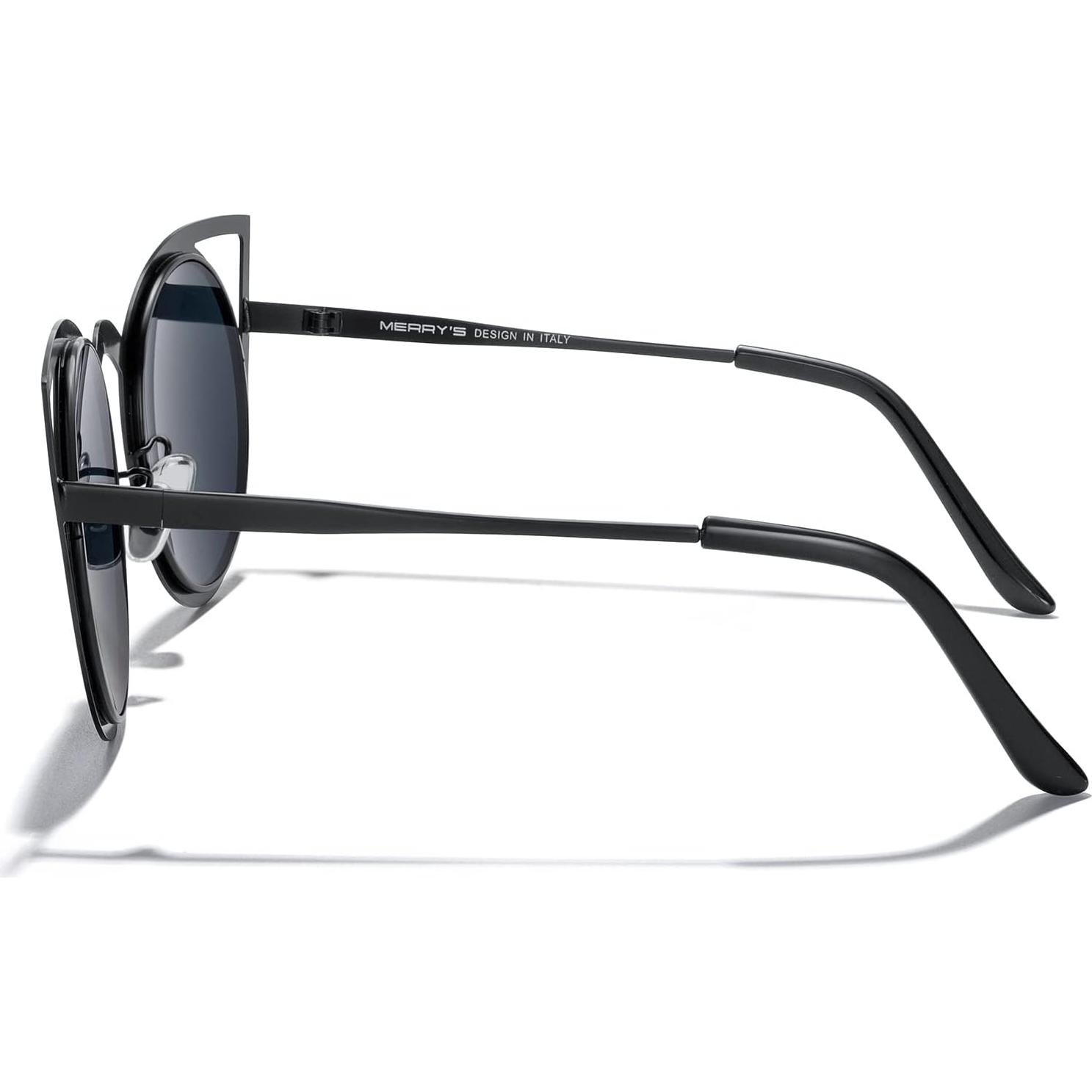 Gafas de sol redondas MERRY'S de metal con lente espejo