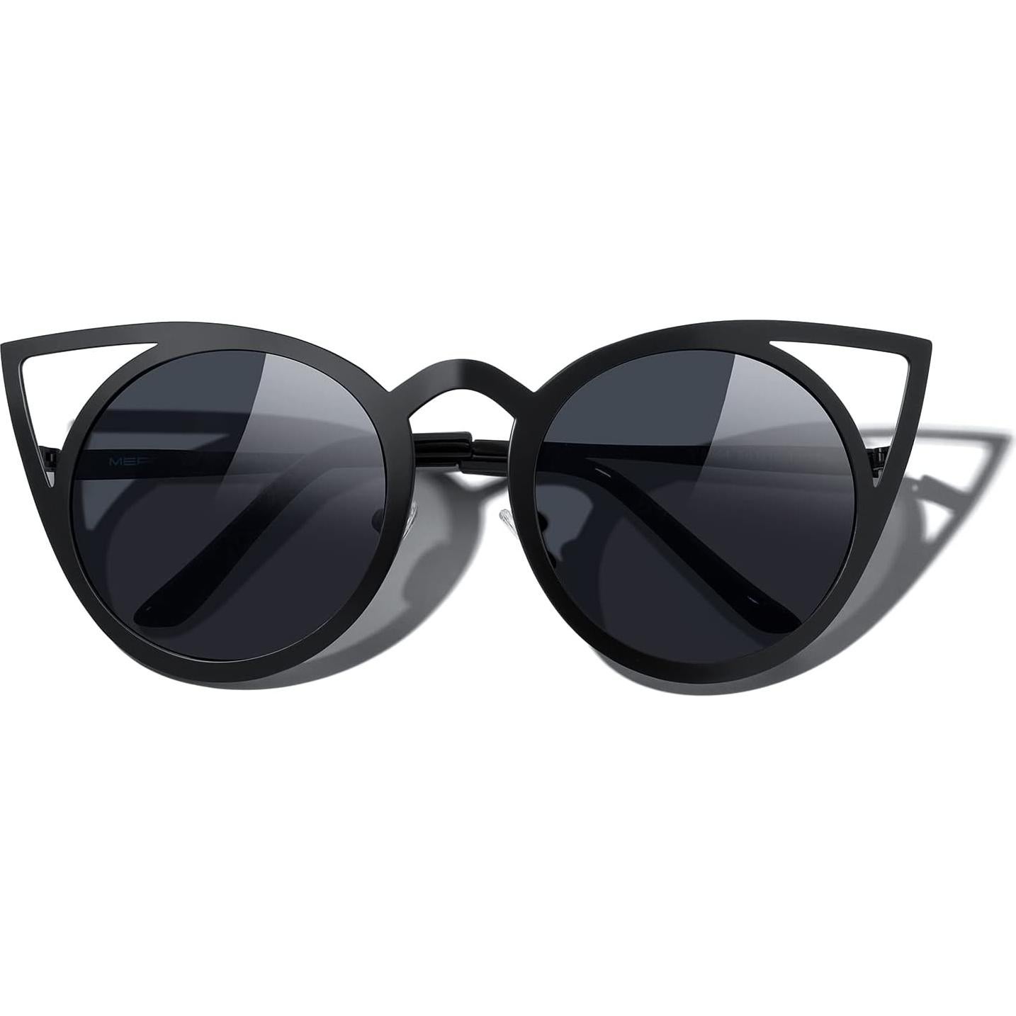 Gafas de sol redondas MERRY'S de metal con lente espejo