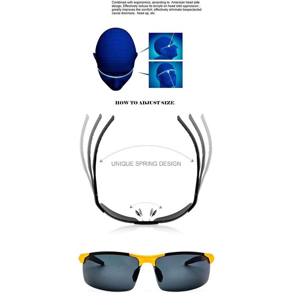 Gafas de sol deportivas ANDOILT polarizadas UV400 para hombres
