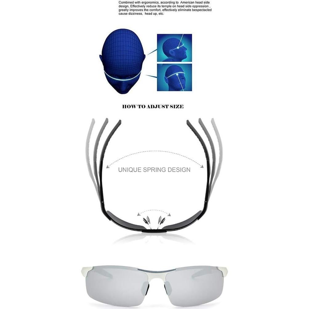 Gafas de sol deportivas ANDOILT polarizadas UV400 para hombres