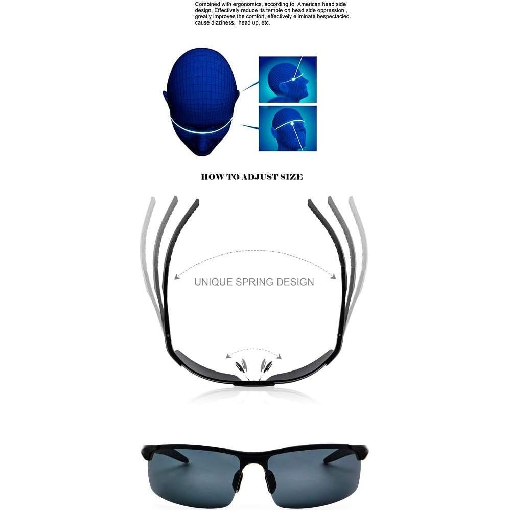 Gafas de Sol Deportivas ANDOILT Polarizadas UV400 para Hombre