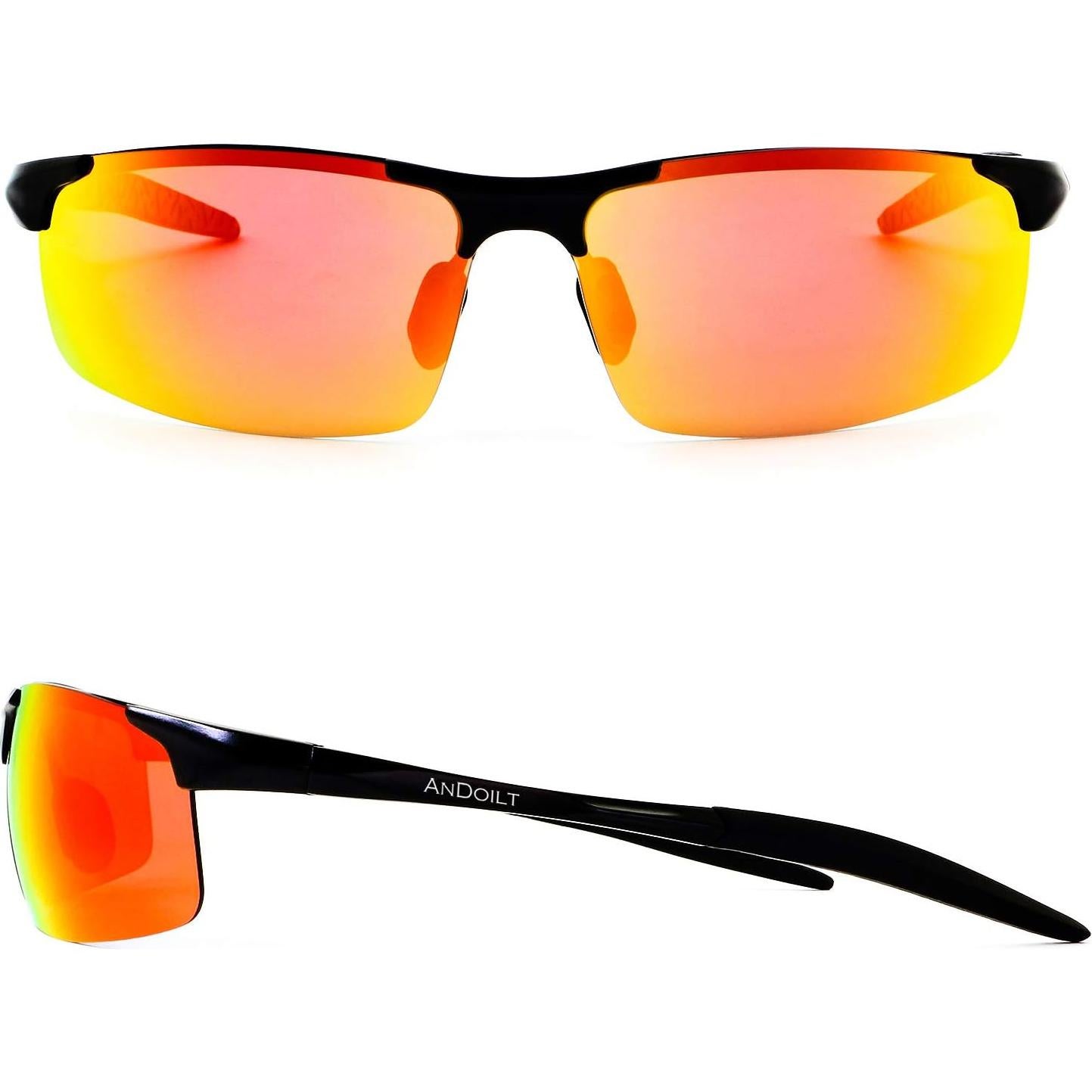Gafas de Sol Deportivas ANDOILT Polarizadas UV400 Marco Negro