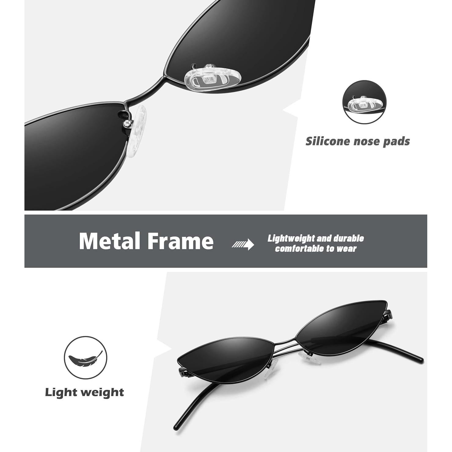 Gafas de Sol Retro MEETSUN Ojo de Gato UV400 Unisex