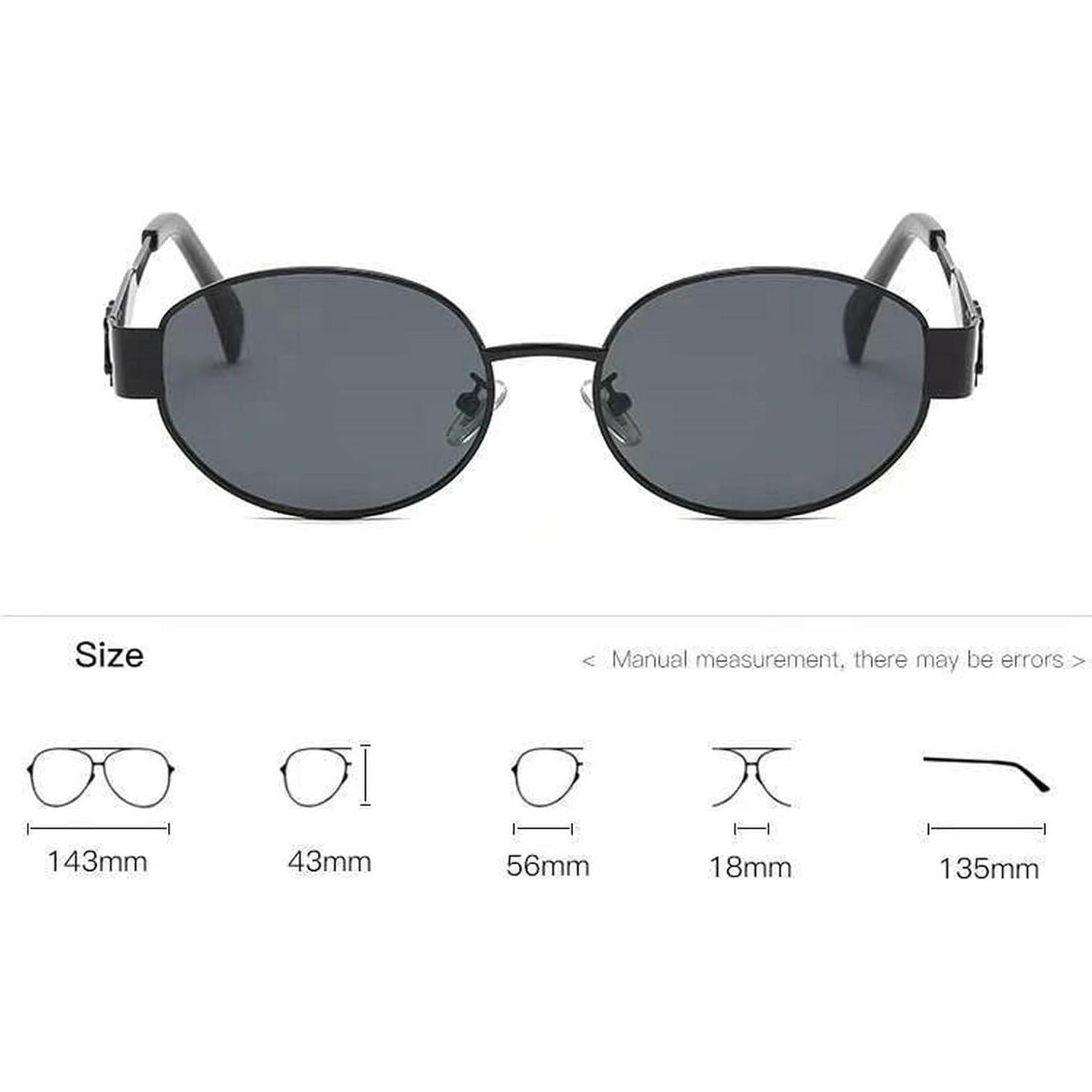 Gafas de Sol Redondas Vintage Laureles UV400 Unisex C1