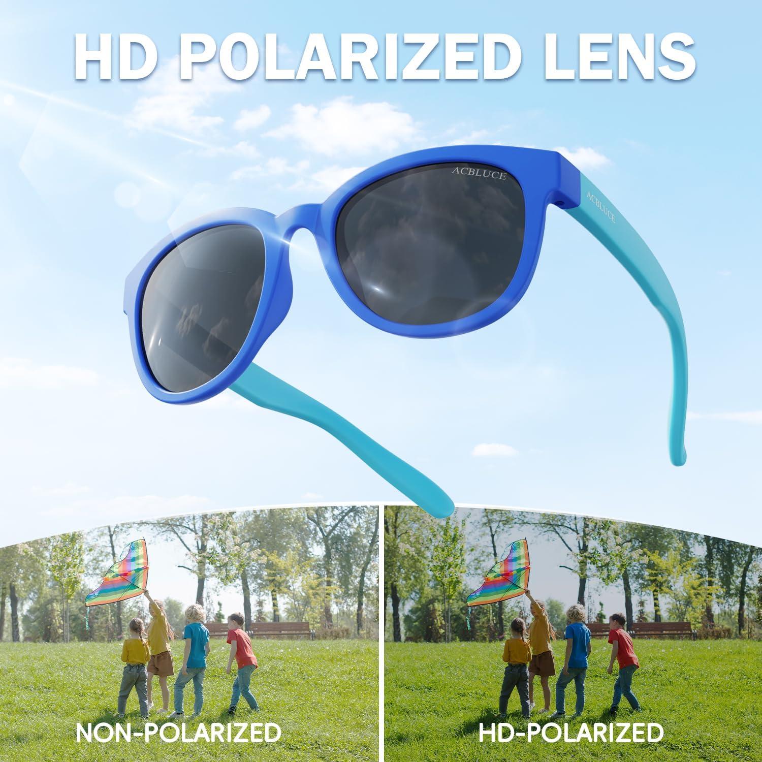 Gafas de sol polarizadas ACBLUCE para niños 5-13 años