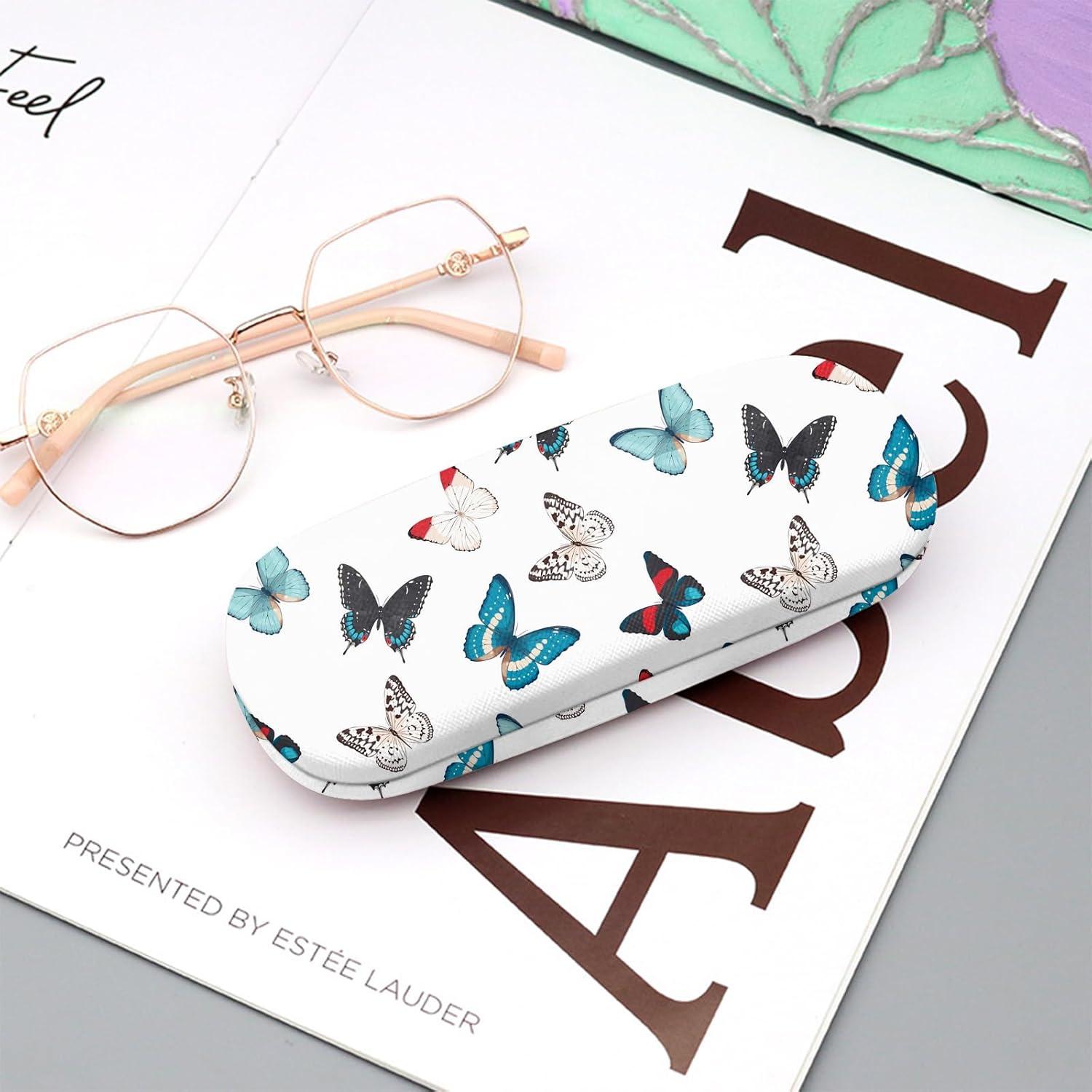 Estuche para Gafas Dureza Protectora Cuero PU con Paño