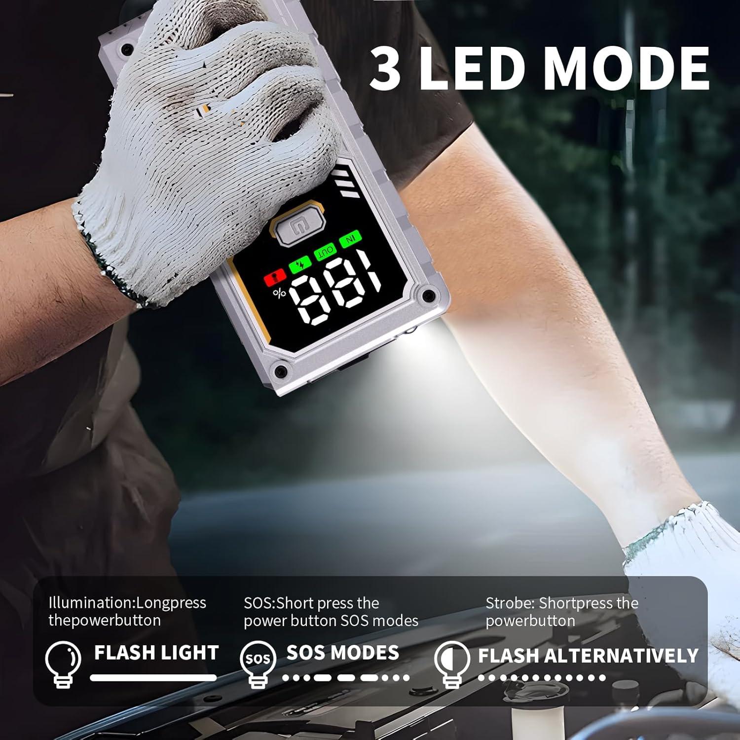 Arrancador de Batería WHZOHCAR R02 5000A 12V Carga Rápida