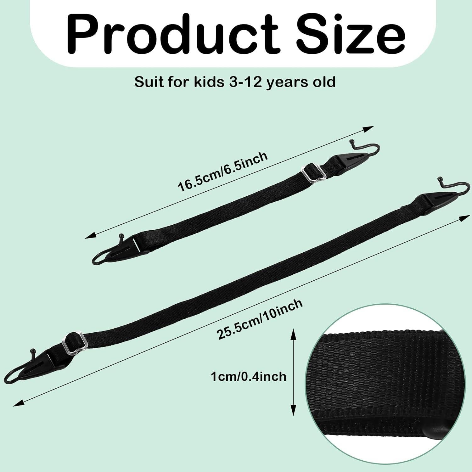 Oudain 6 Correas Ajustables para Gafas Niños Negro