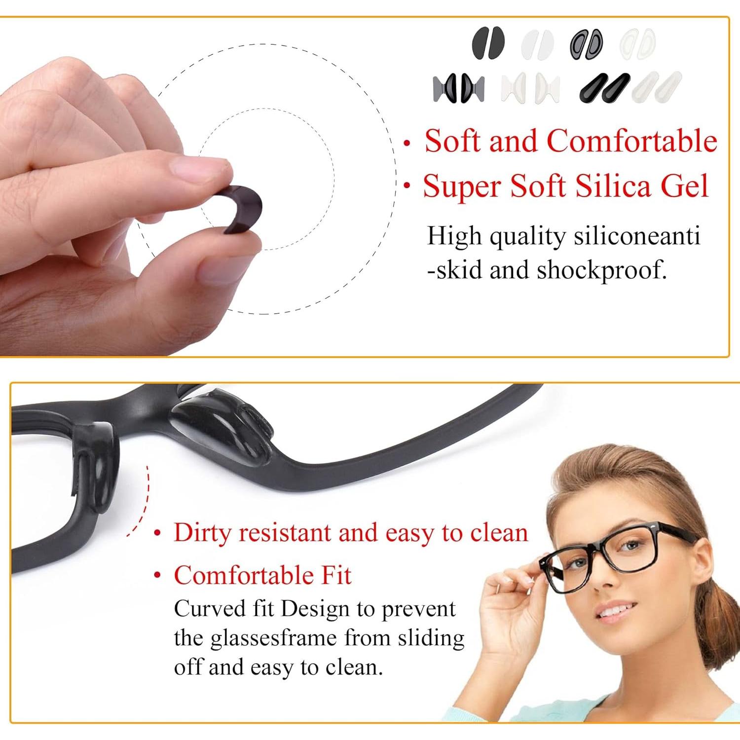 Almohadillas Nasales SooGree 8 Pares Silicona Antideslizante