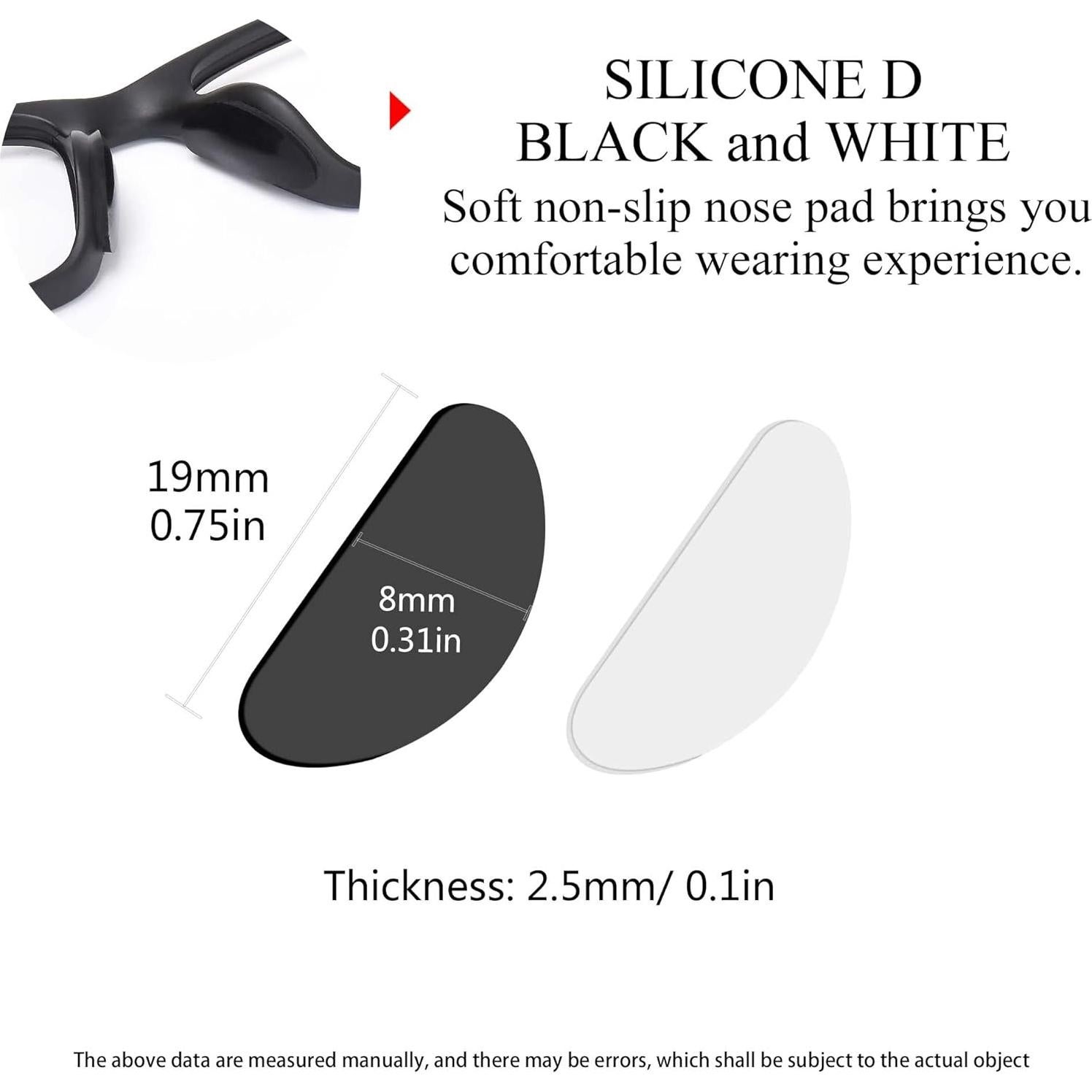 Almohadillas Adhesivas para Gafas SooGree 8 Pares Silicona