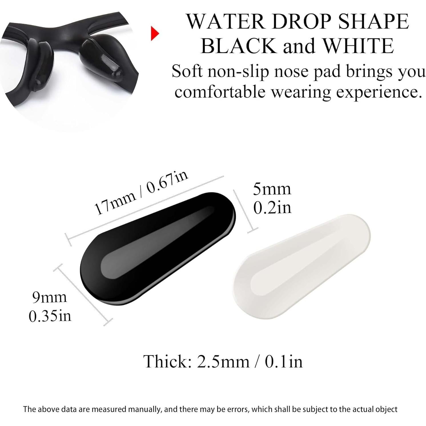 Almohadillas Adhesivas para Gafas SooGree 8 Pares Silicona