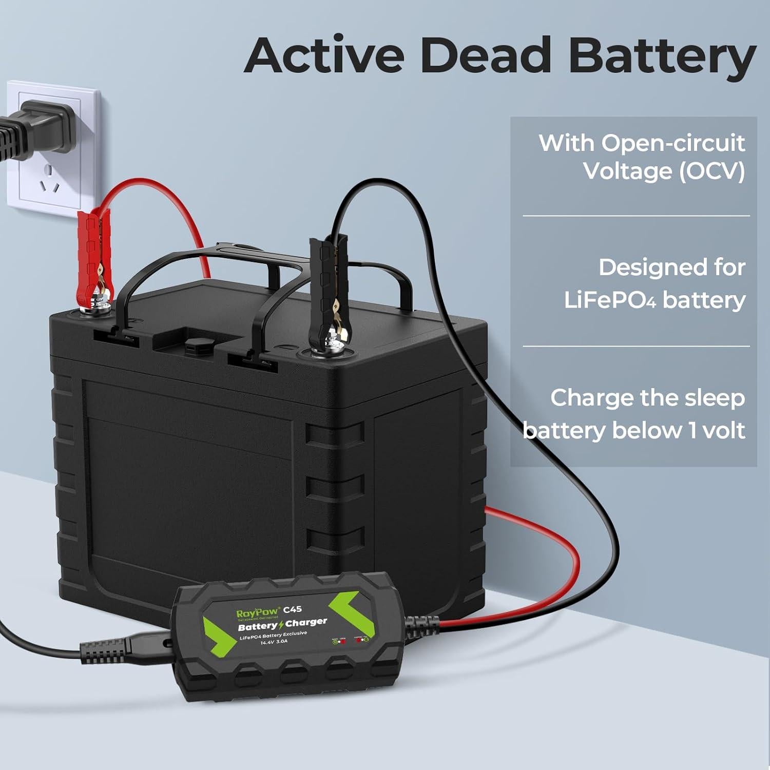 Cargador de Batería RoyPow C45 12V 3A Inteligente