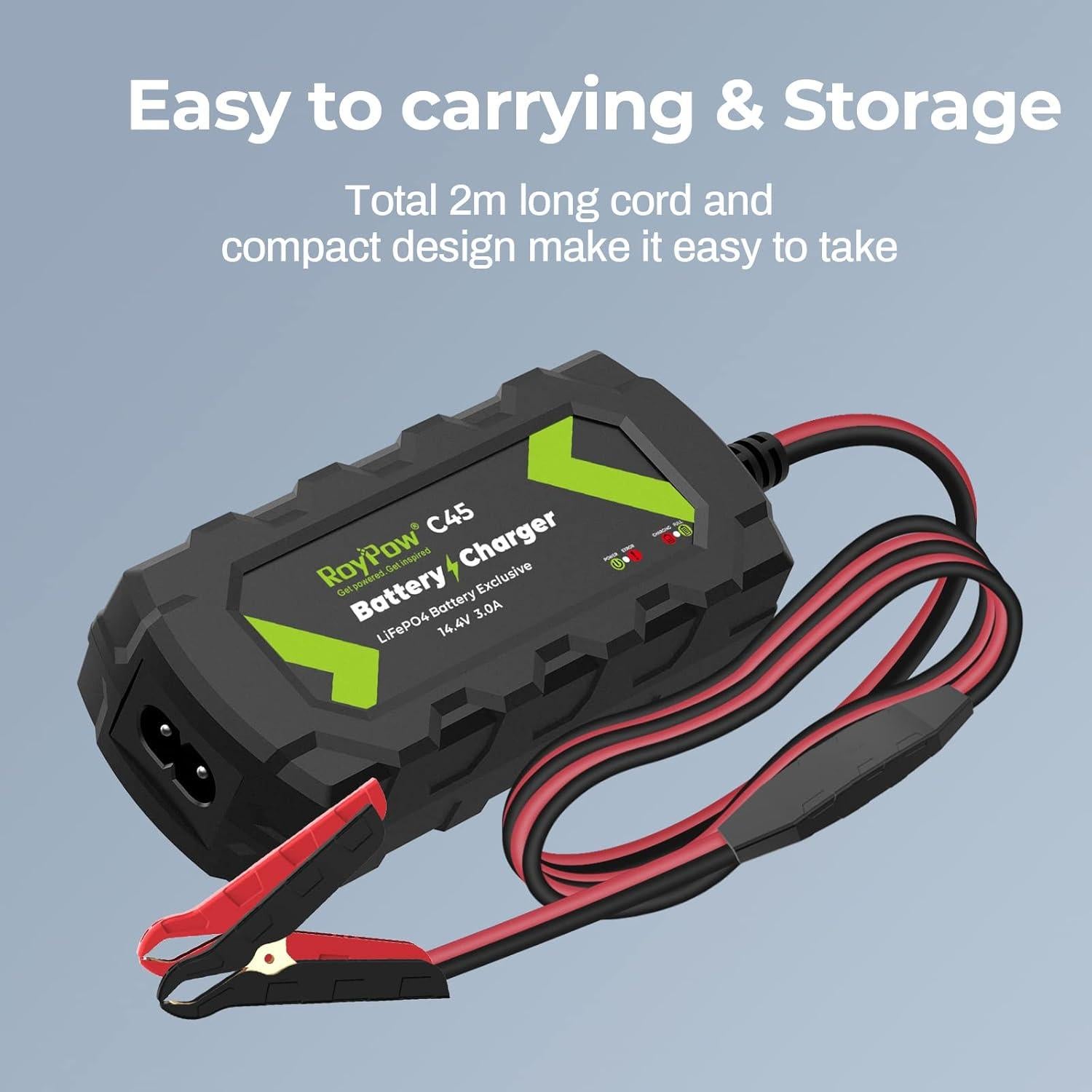 Cargador de Batería RoyPow C45 12V 3A Inteligente