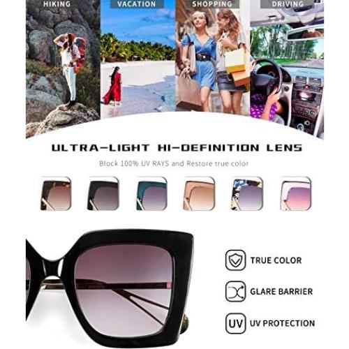 Gafas de sol FEISEDY para mujeres, ojo de gato, UV400