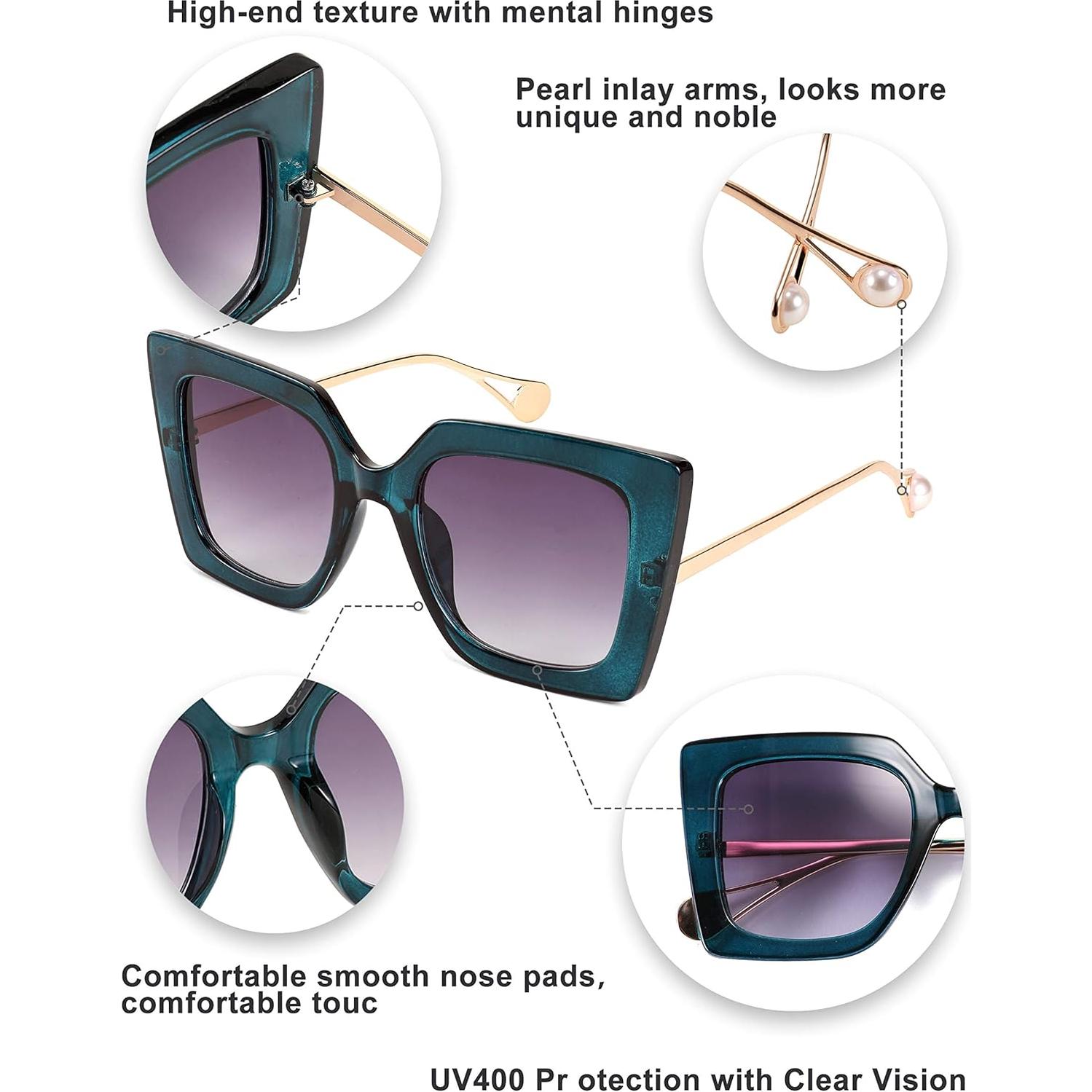 Gafas de sol FEISEDY para mujer, ojo de gato, UV400