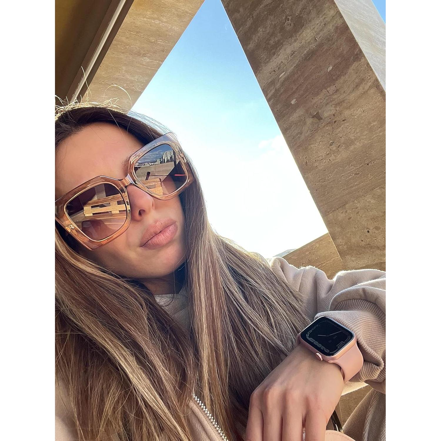 Gafas de sol FEISEDY cuadradas grandes UV400 para mujeres