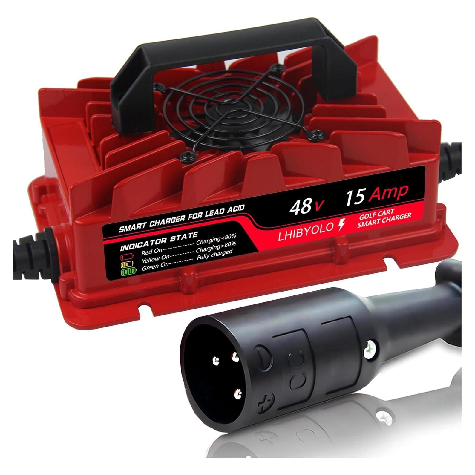 Cargador de Baterías Golf 48V LHIBYOLO 15Amp IP67